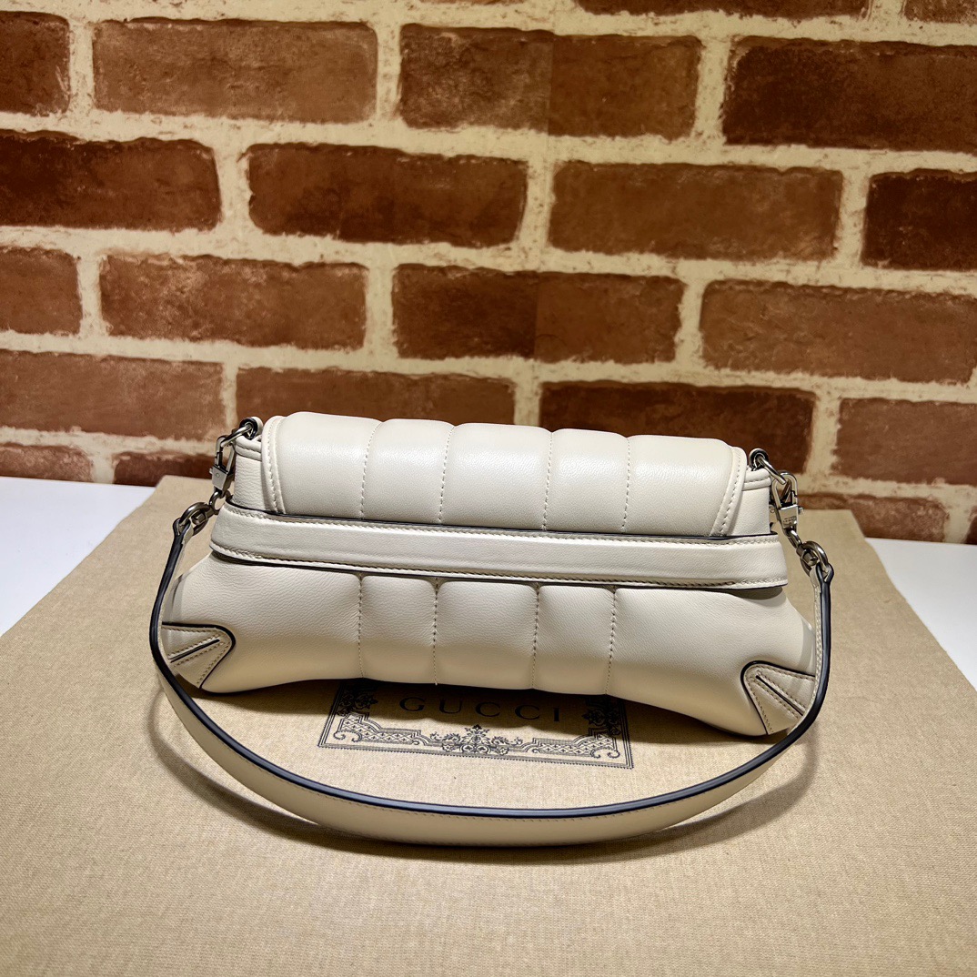 Gucci Horsebit Chain Small Shoulder Bag White - Bag