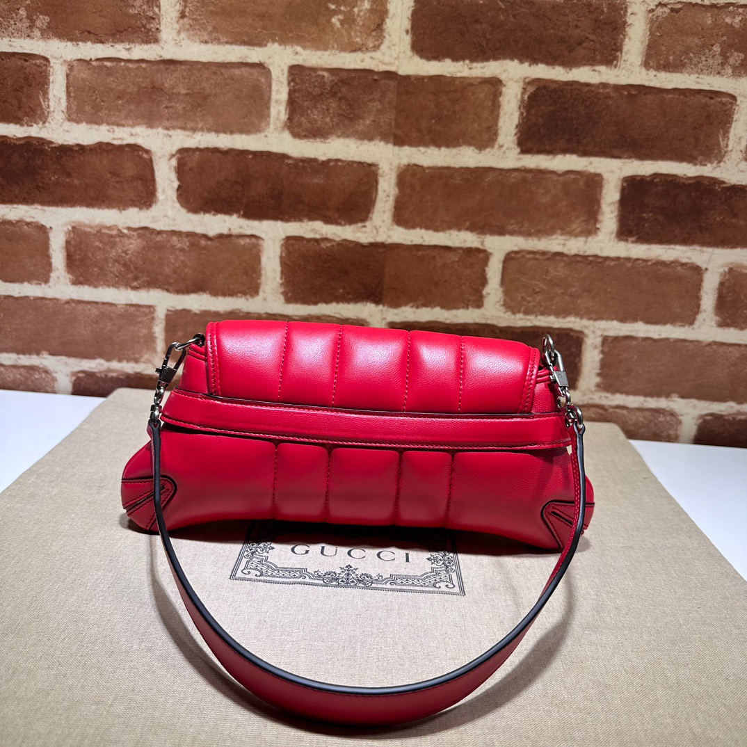 Gucci Horsebit Chain Small Shoulder Bag Red - Bag