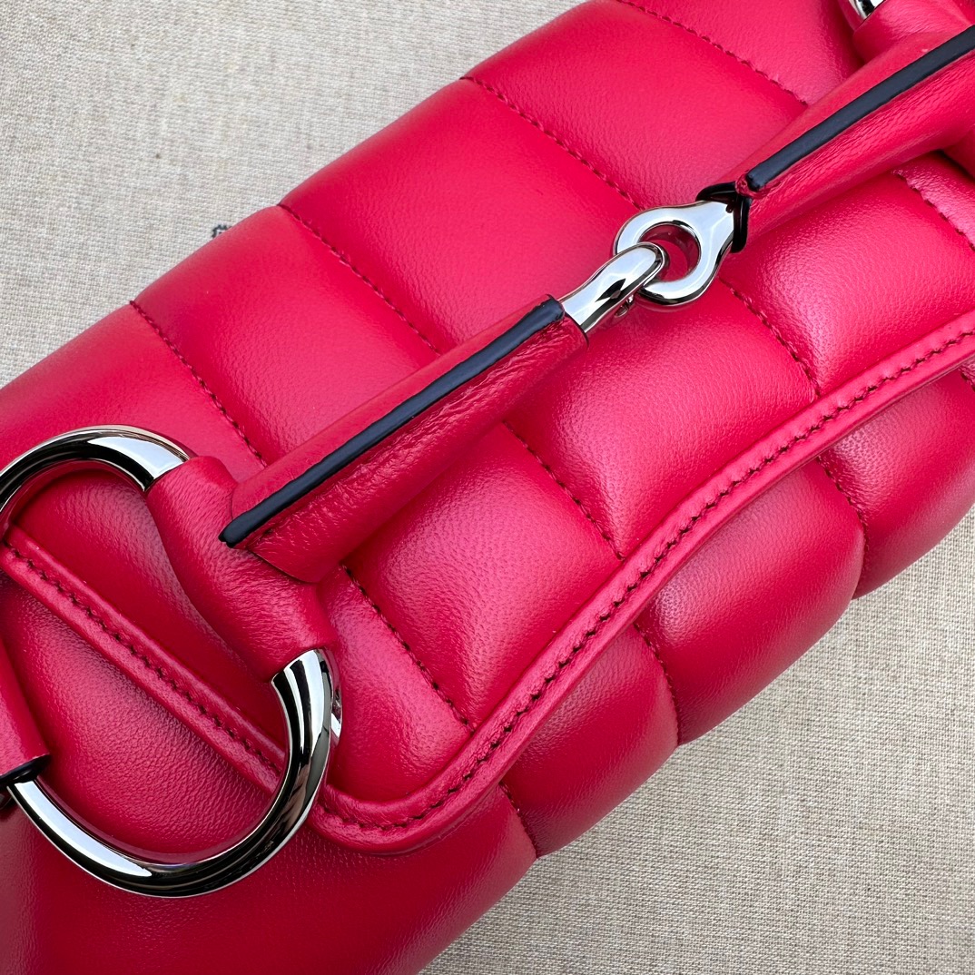 Gucci Horsebit Chain Small Shoulder Bag Red - Bag