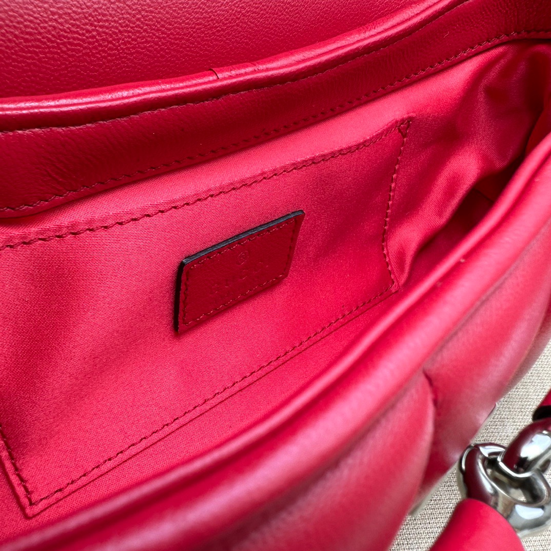 Gucci Horsebit Chain Small Shoulder Bag Red - Bag