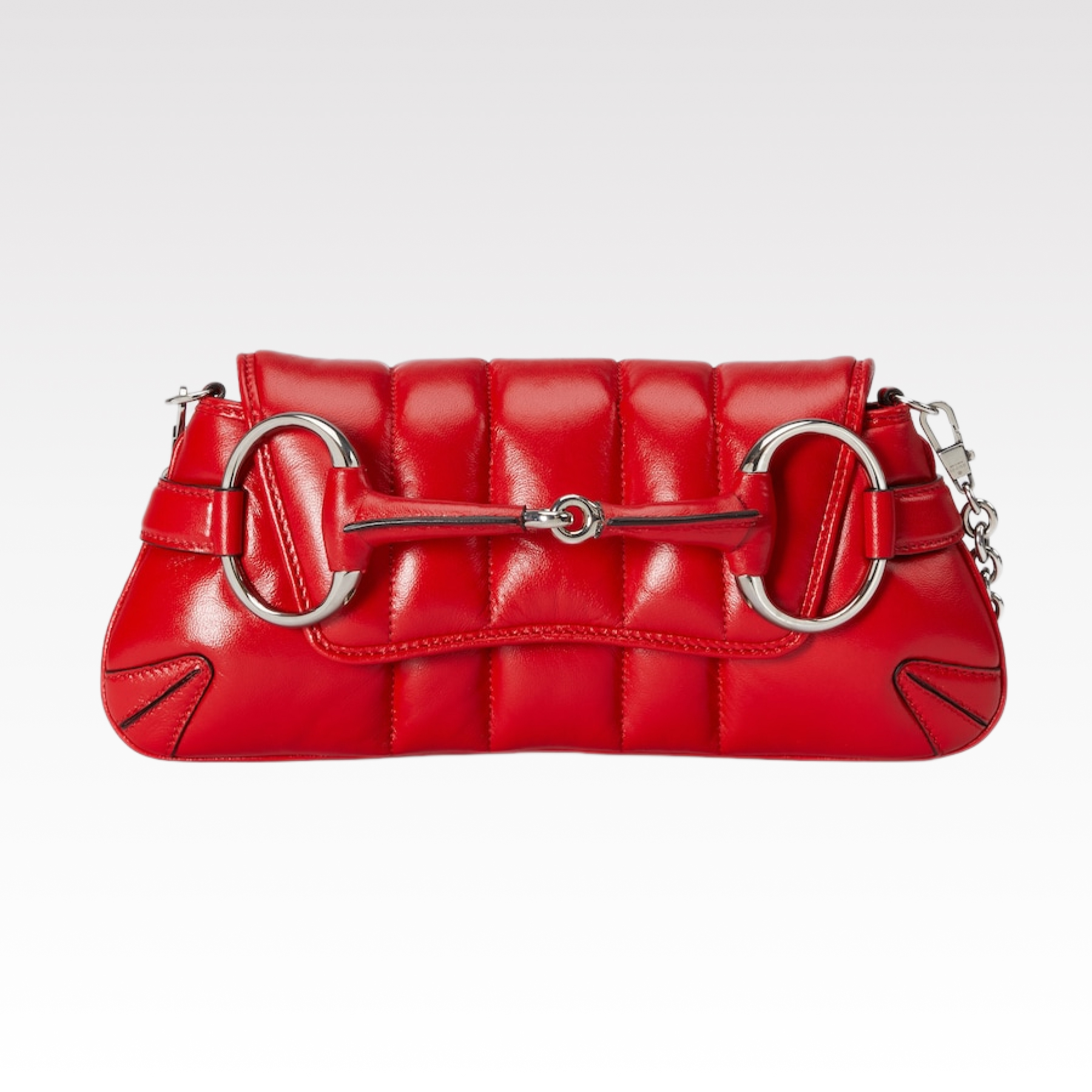 Gucci Horsebit Chain Small Shoulder Bag Red - Bag