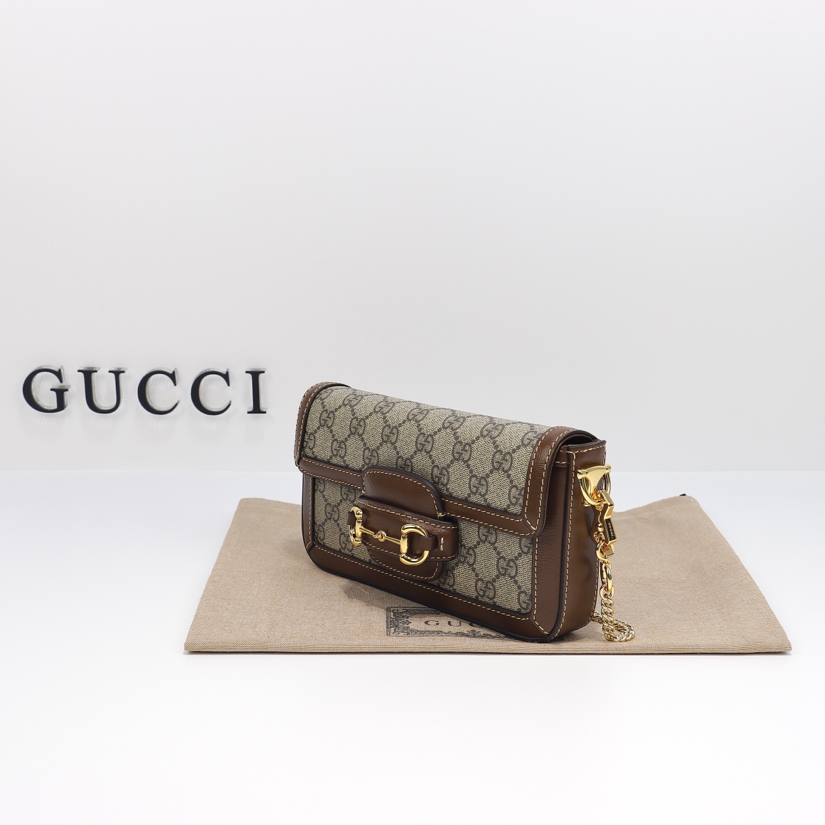Gucci Horsebit 1955 small shoulder bag Beige - Bag