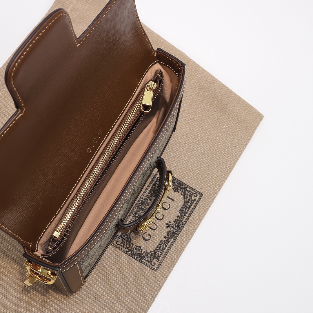 Gucci Horsebit 1955 small shoulder bag Beige - Bag