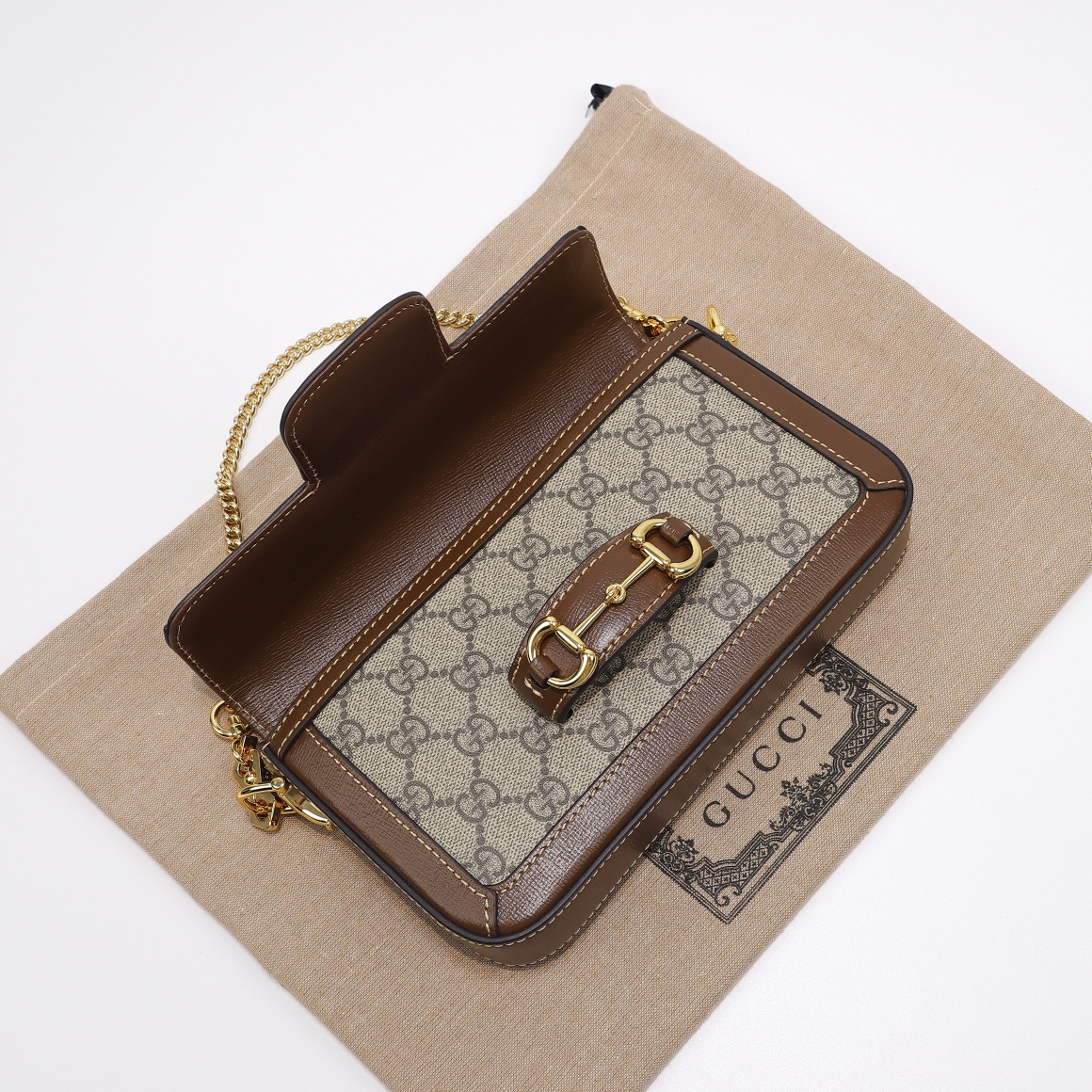 Gucci Horsebit 1955 small shoulder bag Beige - Bag