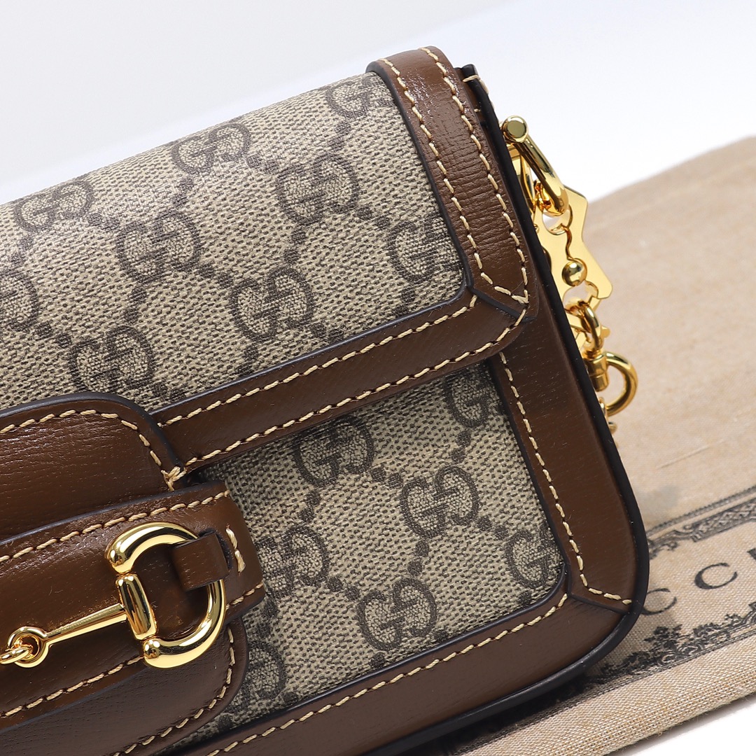 Gucci Horsebit 1955 small shoulder bag Beige - Bag