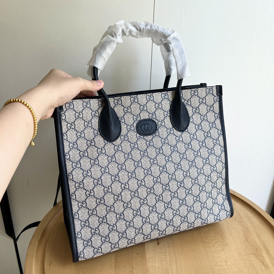 Gucci Retro Shopper - Navy Bag