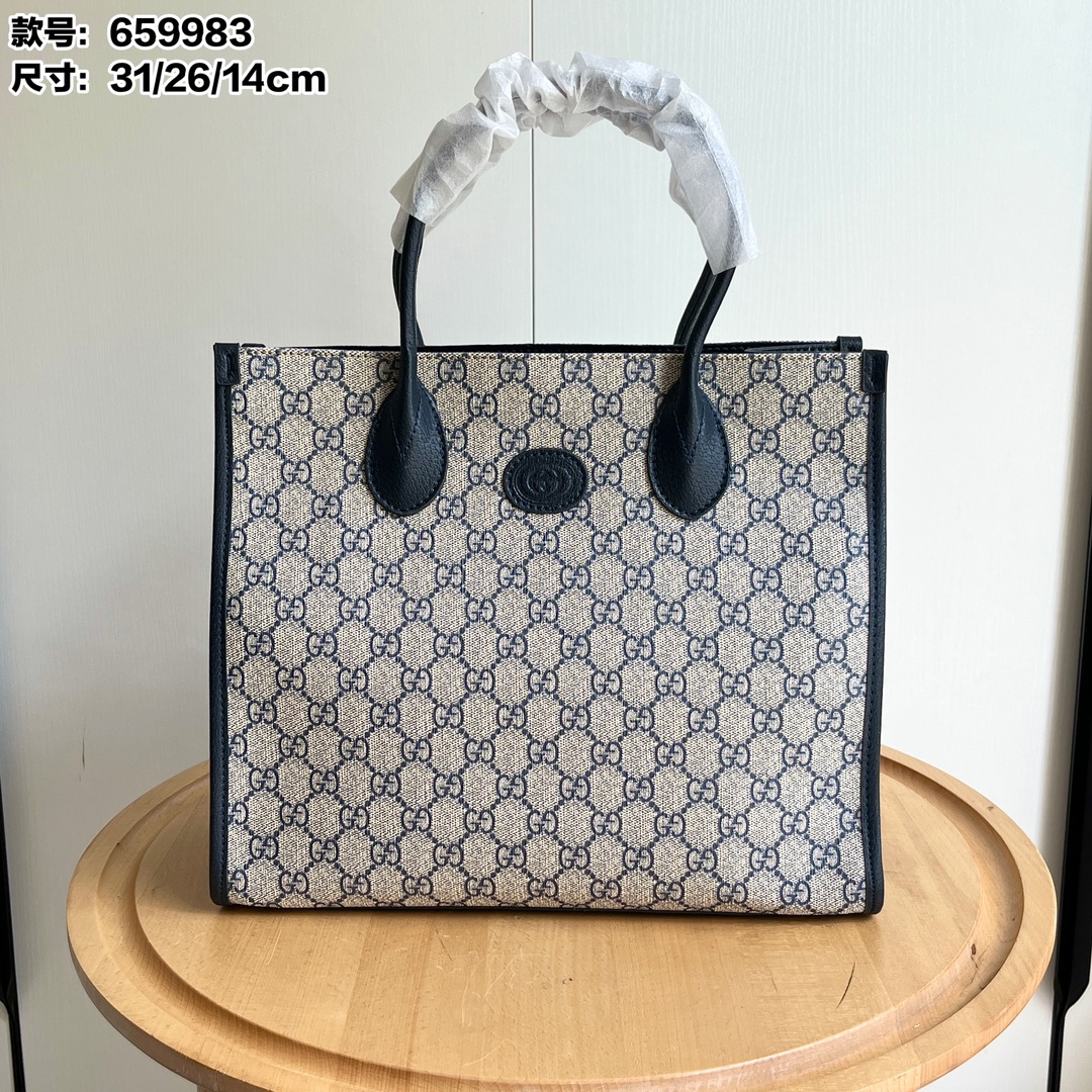 Gucci Retro Shopper - Navy Bag