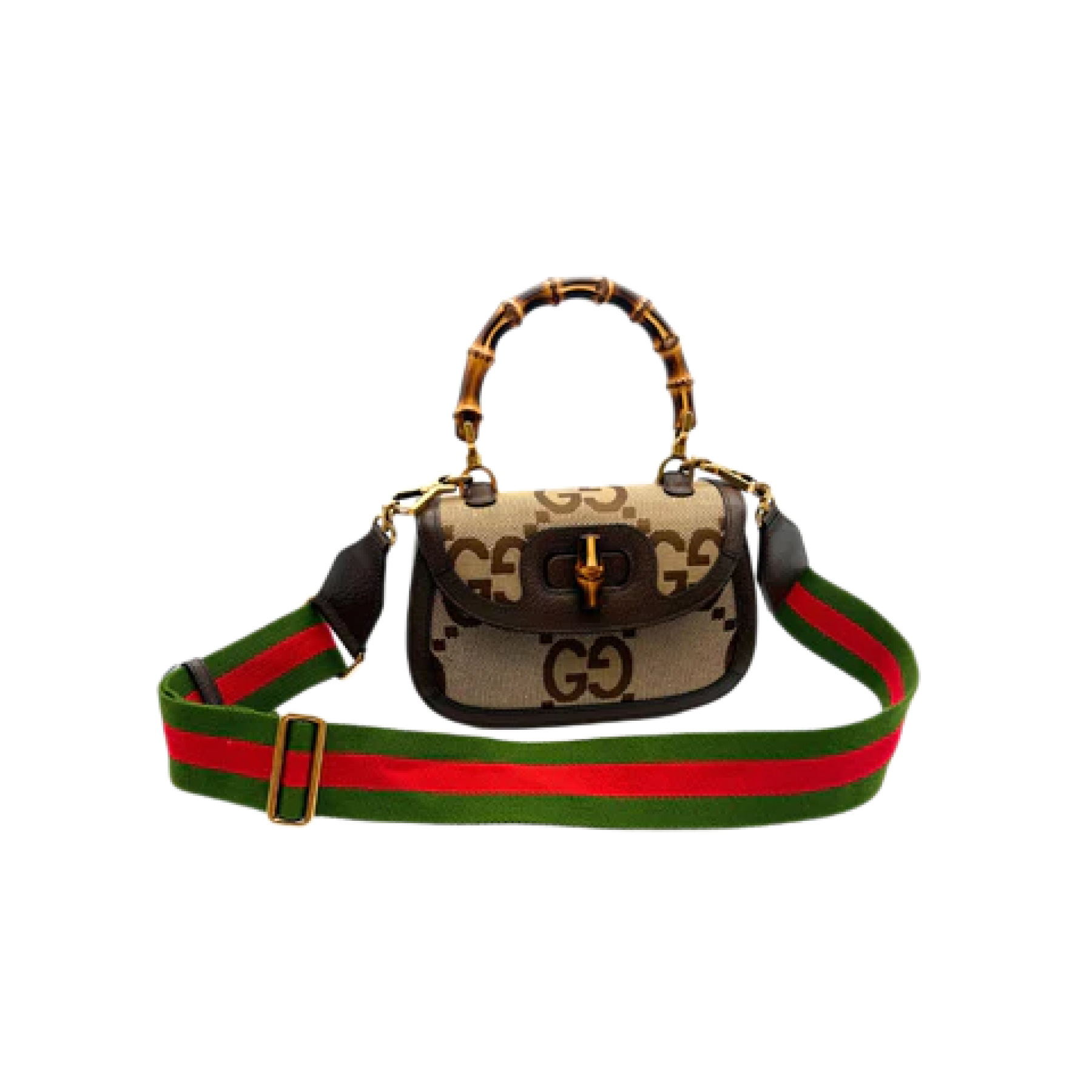 Gucci Bamboo 1974 Jumbo GG Top Handle - Bag