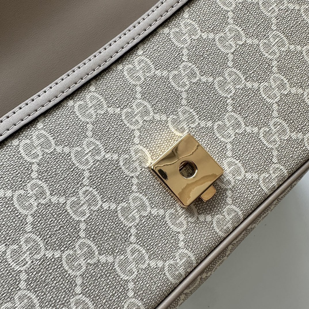 Gucci Horsebit 1955 Small Grey Shoulder Bag