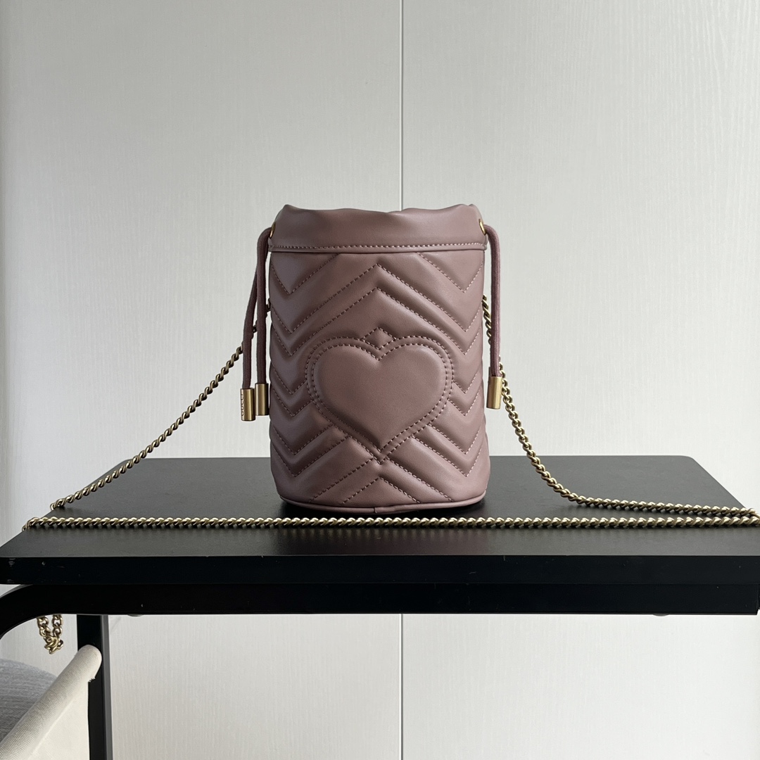 Gucci GG marmont mini bucket bag Beige - Bag