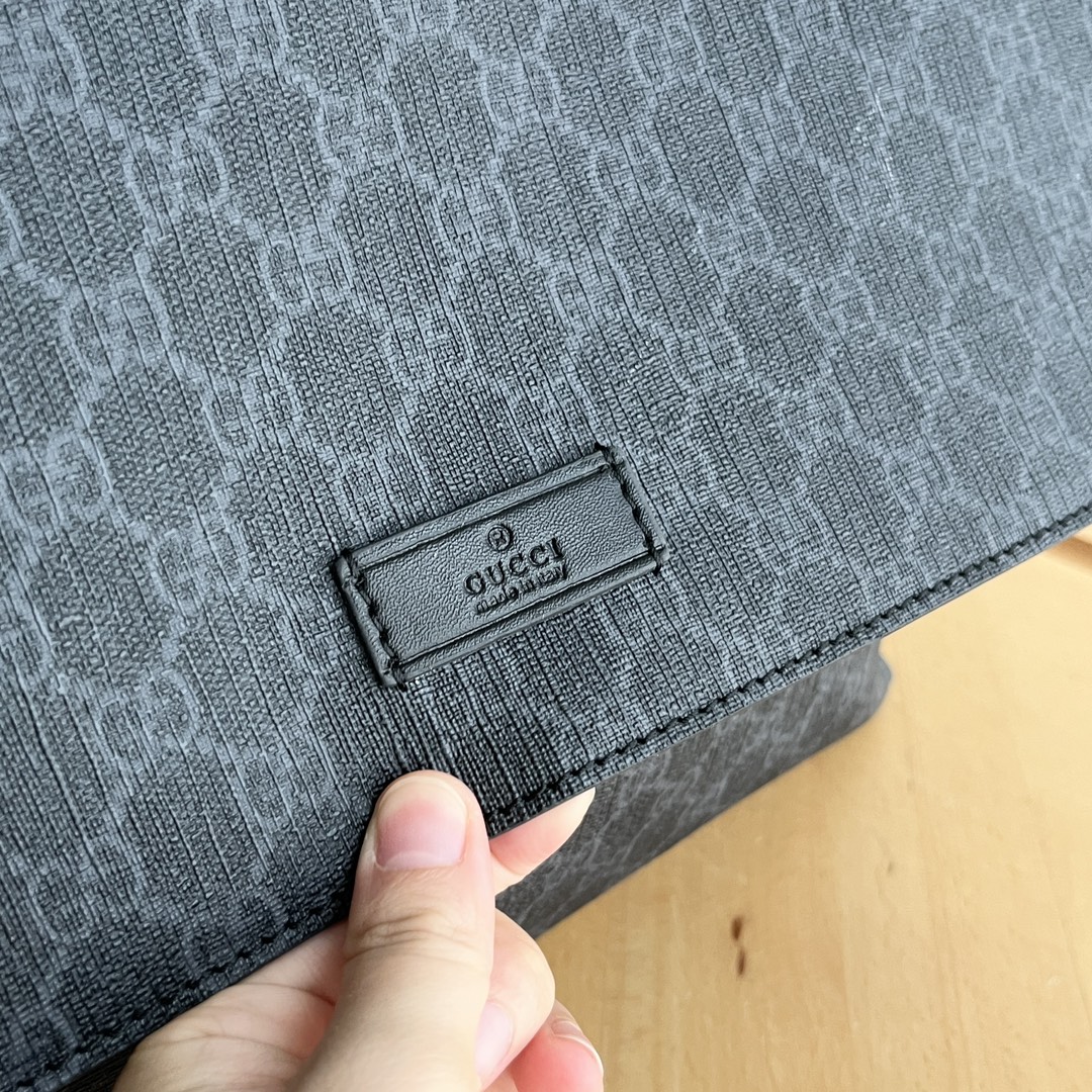 GUCCI GG Diaper Bag Black Monogram