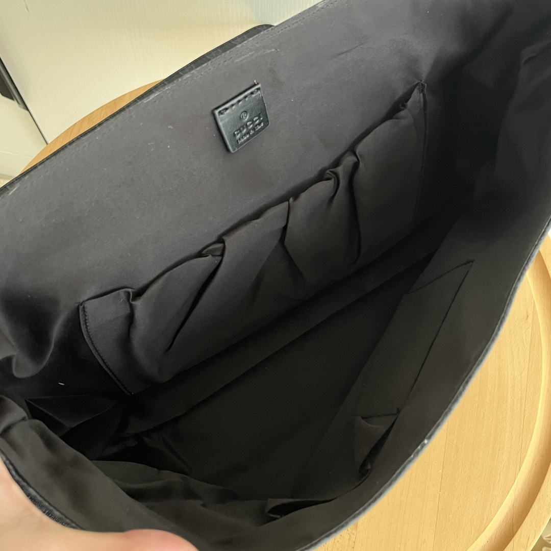 GUCCI GG Diaper Bag Black Monogram