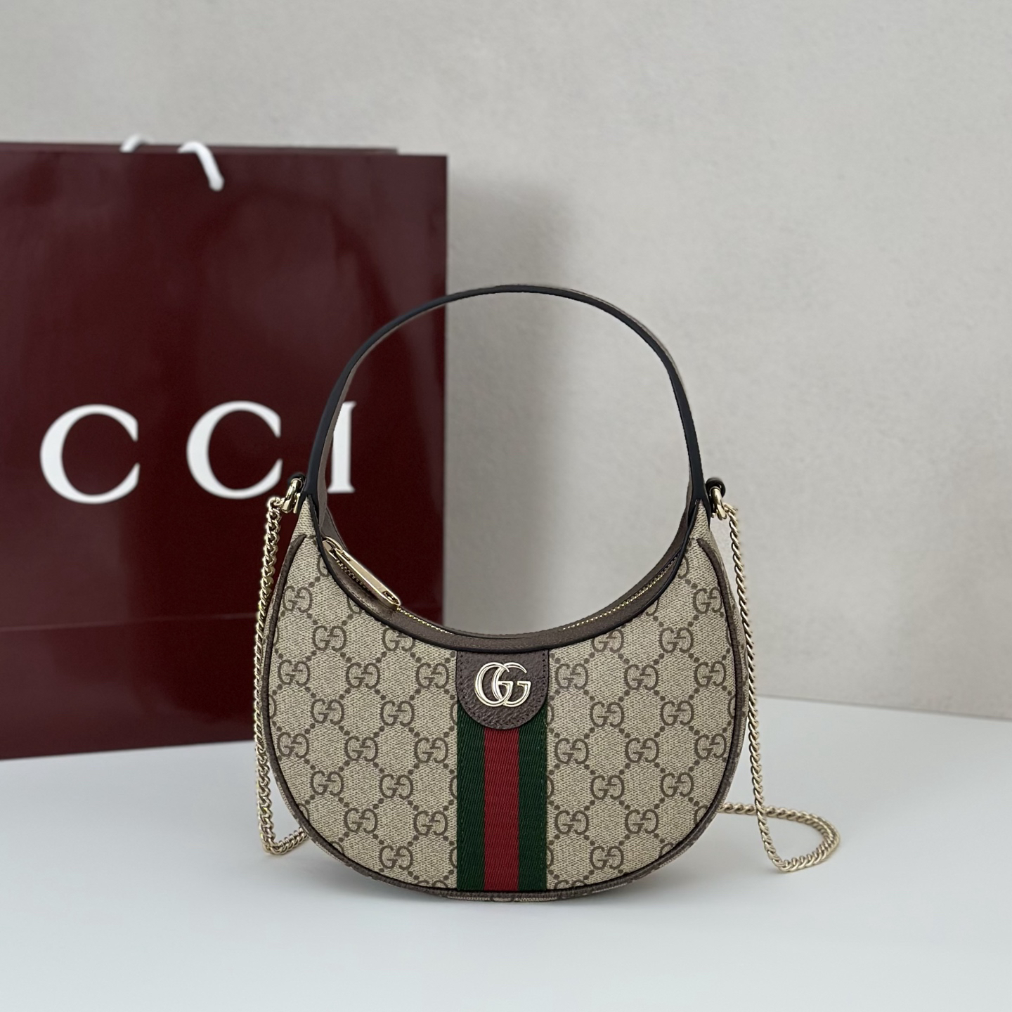 Gucci Ophidia small shoulder bag Beige - Bag