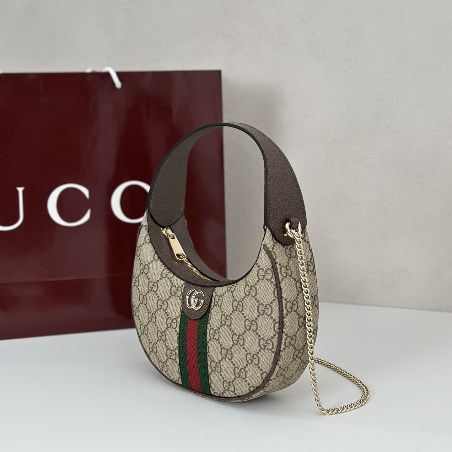Gucci Ophidia small shoulder bag Beige - Bag