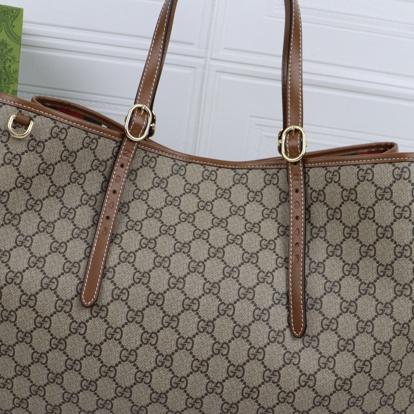 Gucci GG Emblem Maxi brown tote bag
