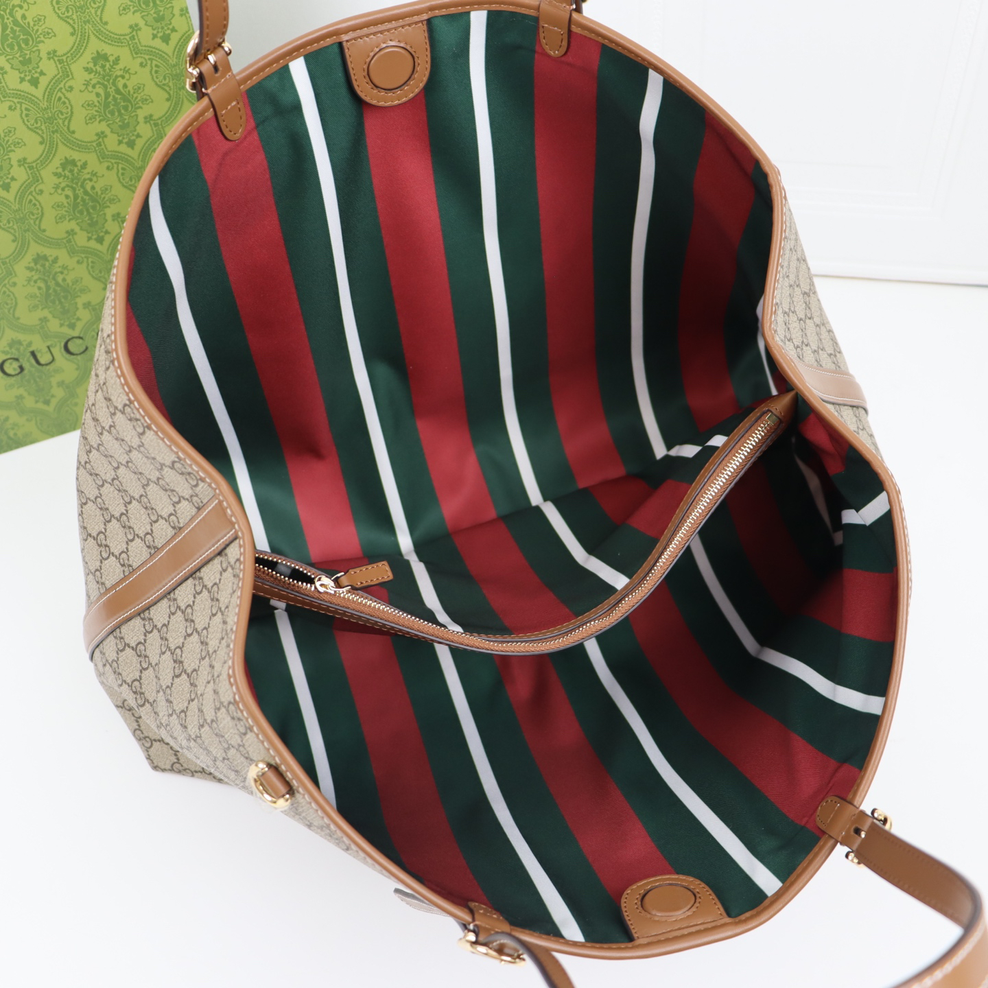 Gucci GG Emblem Maxi brown tote bag
