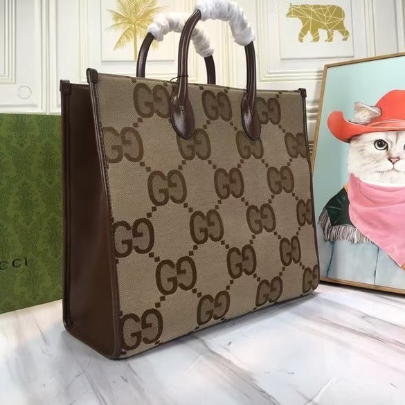 GUCCI Branded Shoulder Bag Jumbo GG Tote Bag