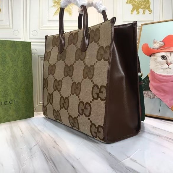 GUCCI Branded Shoulder Bag Jumbo GG Tote Bag