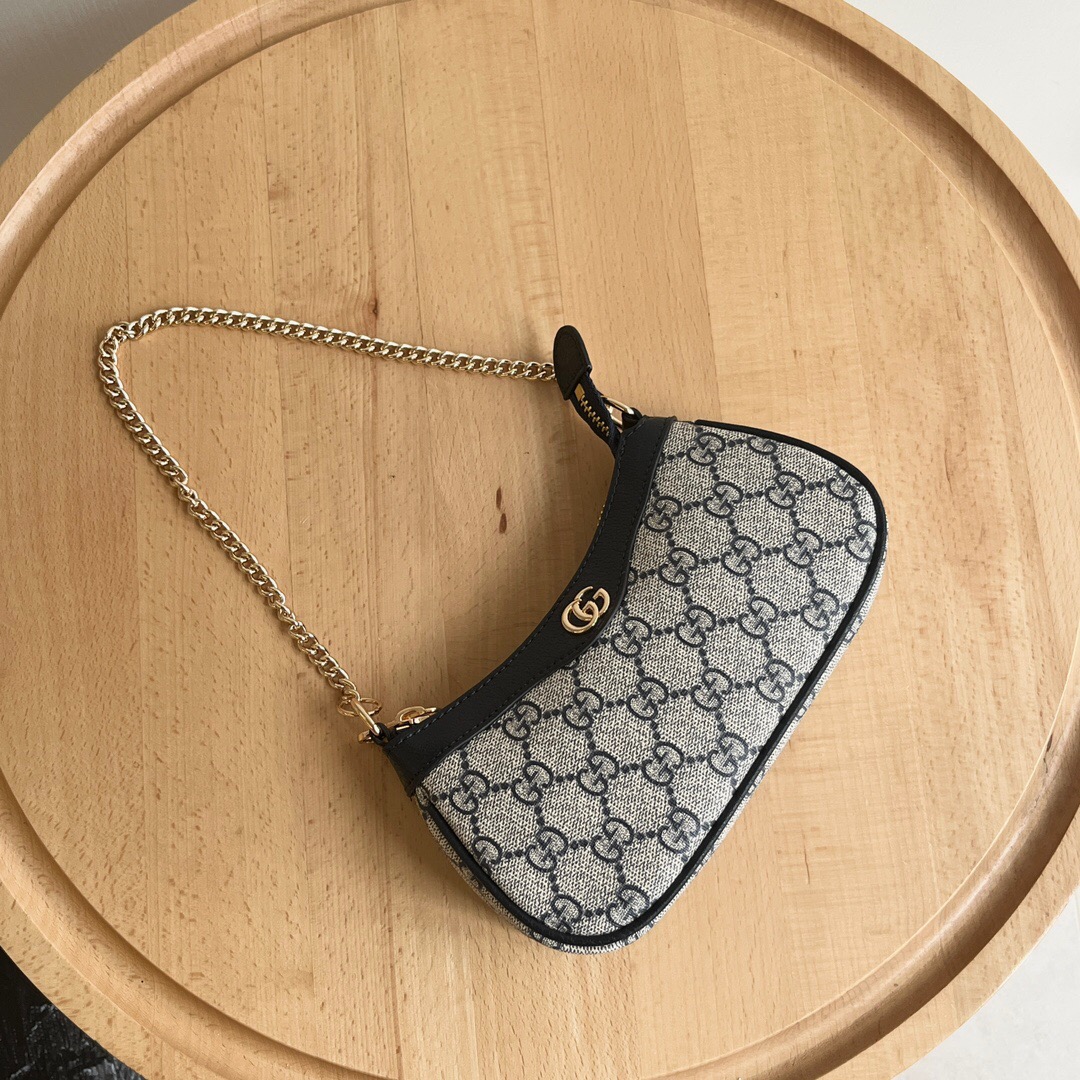 Gucci Ophidia Collection Mini Handbag - Beige And Black Bag