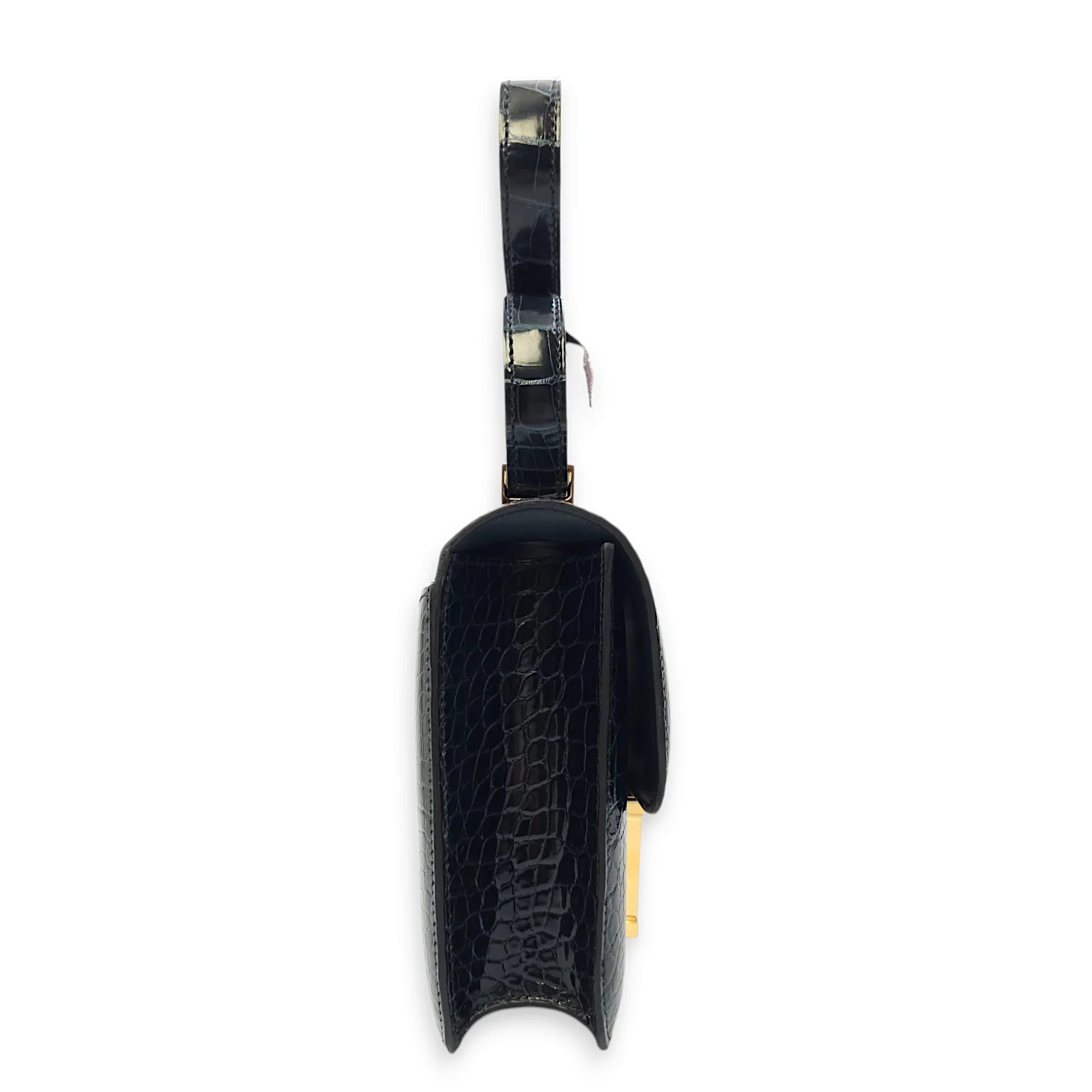 Constance 1 24 Vert Rousseau in Shiny Alligator, Gold hardware