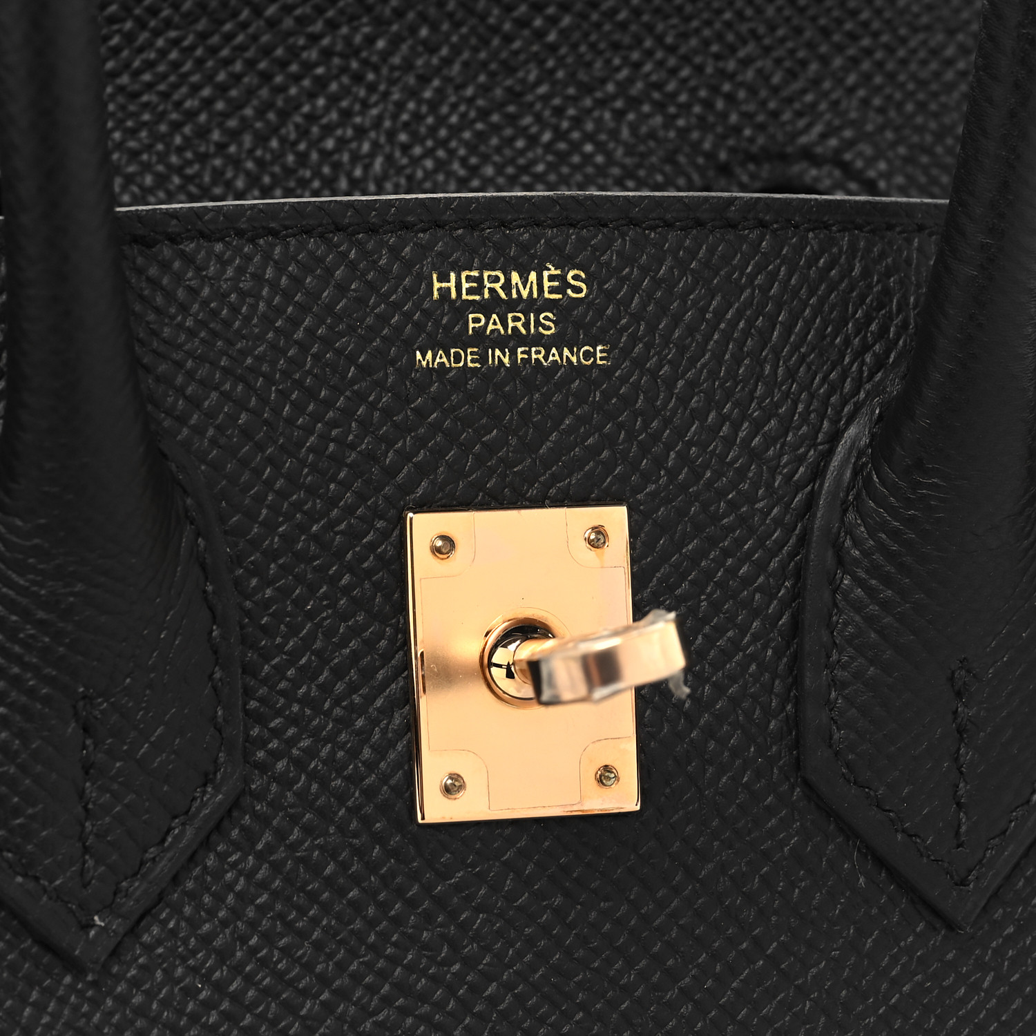 Epsom Birkin Sellier 25 Black（Golden Lock）