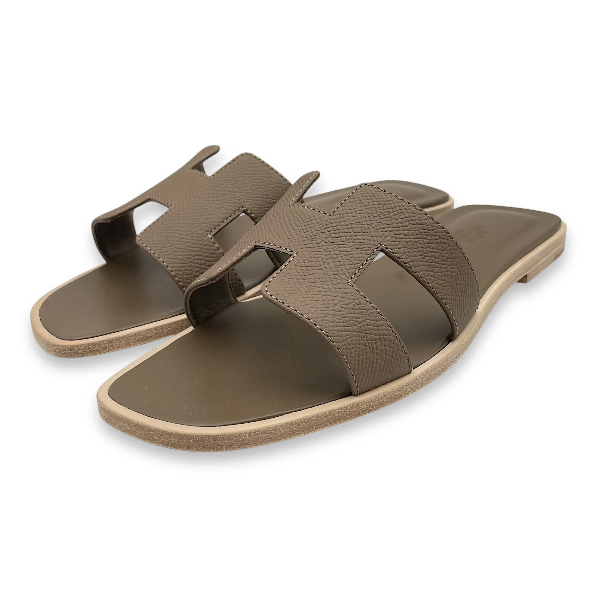 Oran 38 Etoupe Sandals in Epsom