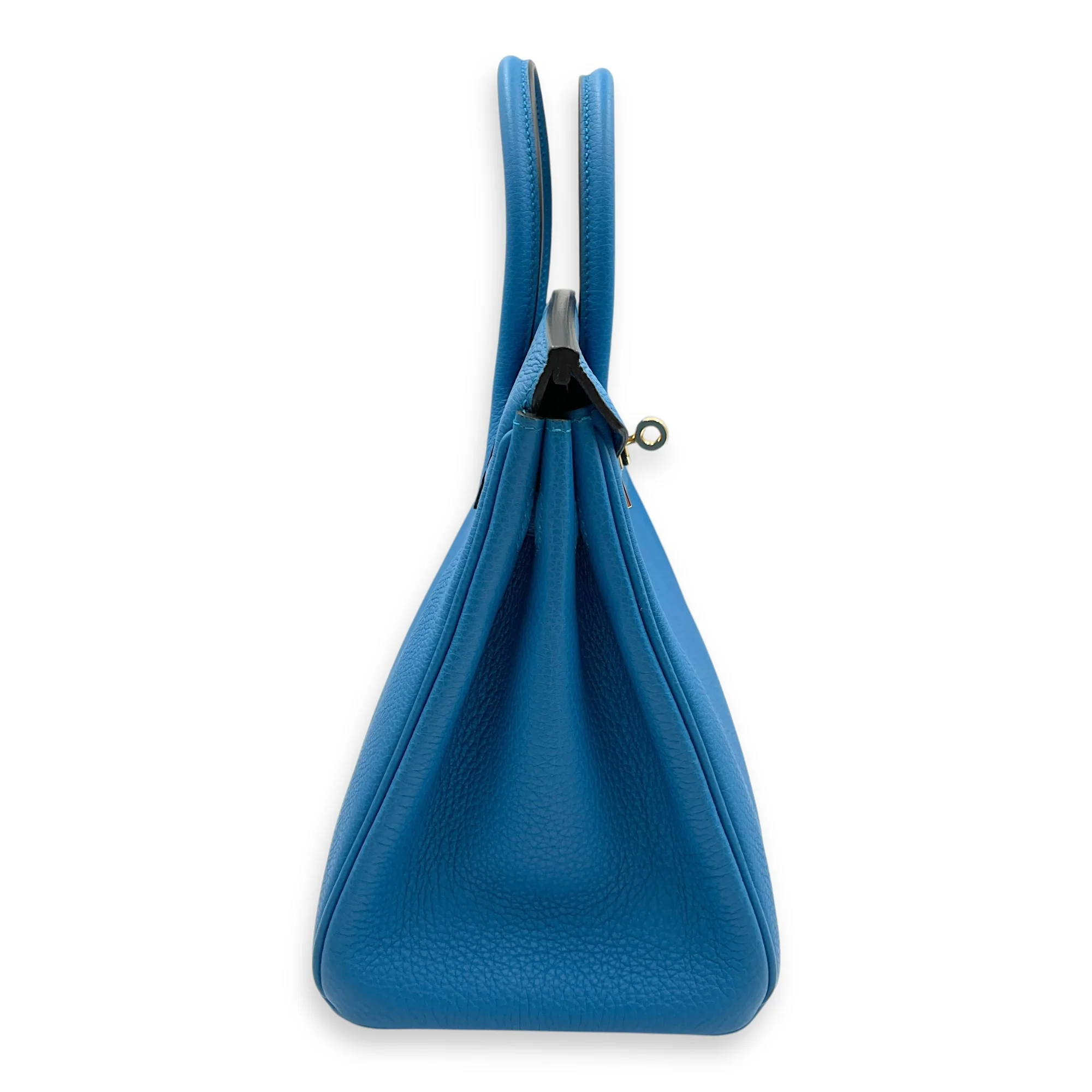 Birkin 25 Blue Zanzibar in Togo, Gold hardware
