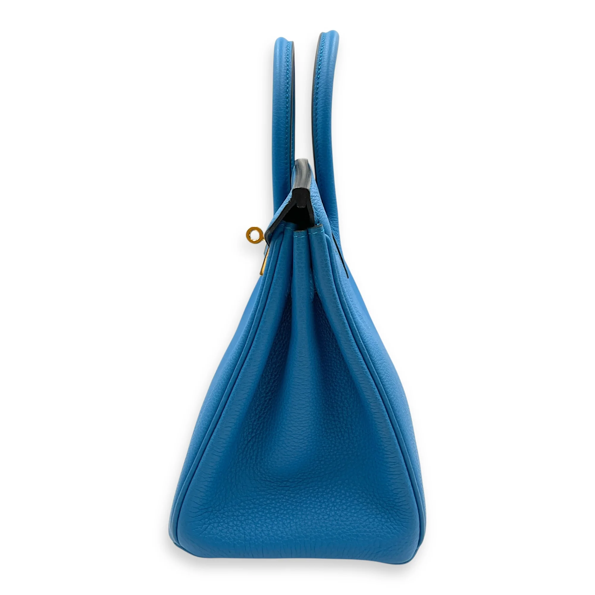 Birkin 25 Blue Zanzibar in Togo, Gold hardware