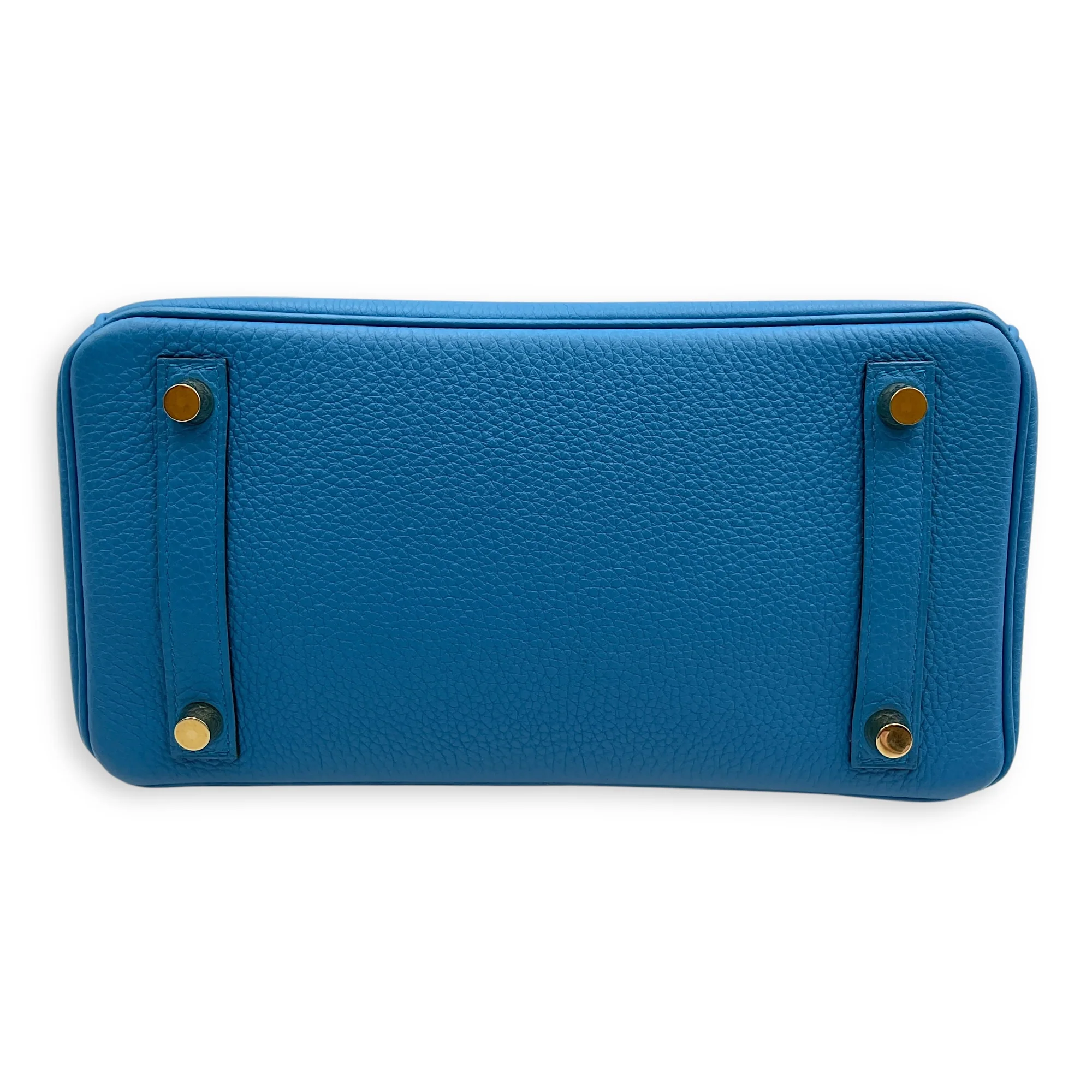 Birkin 25 Blue Zanzibar in Togo, Gold hardware