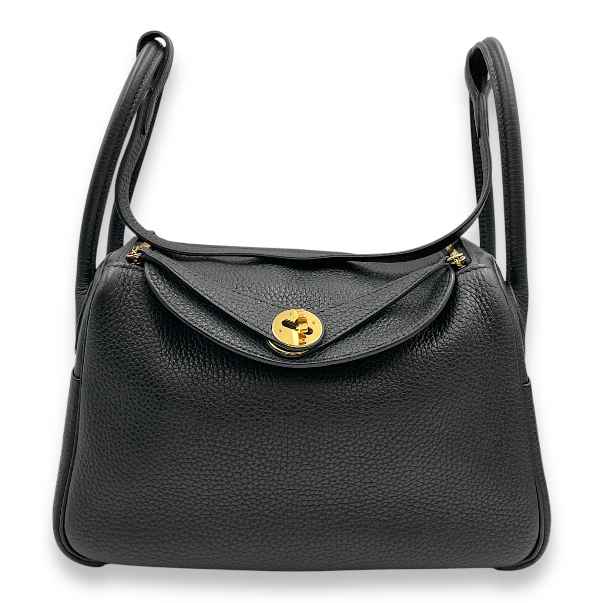 Lindy 26 Black in Clemence, Gold hardware