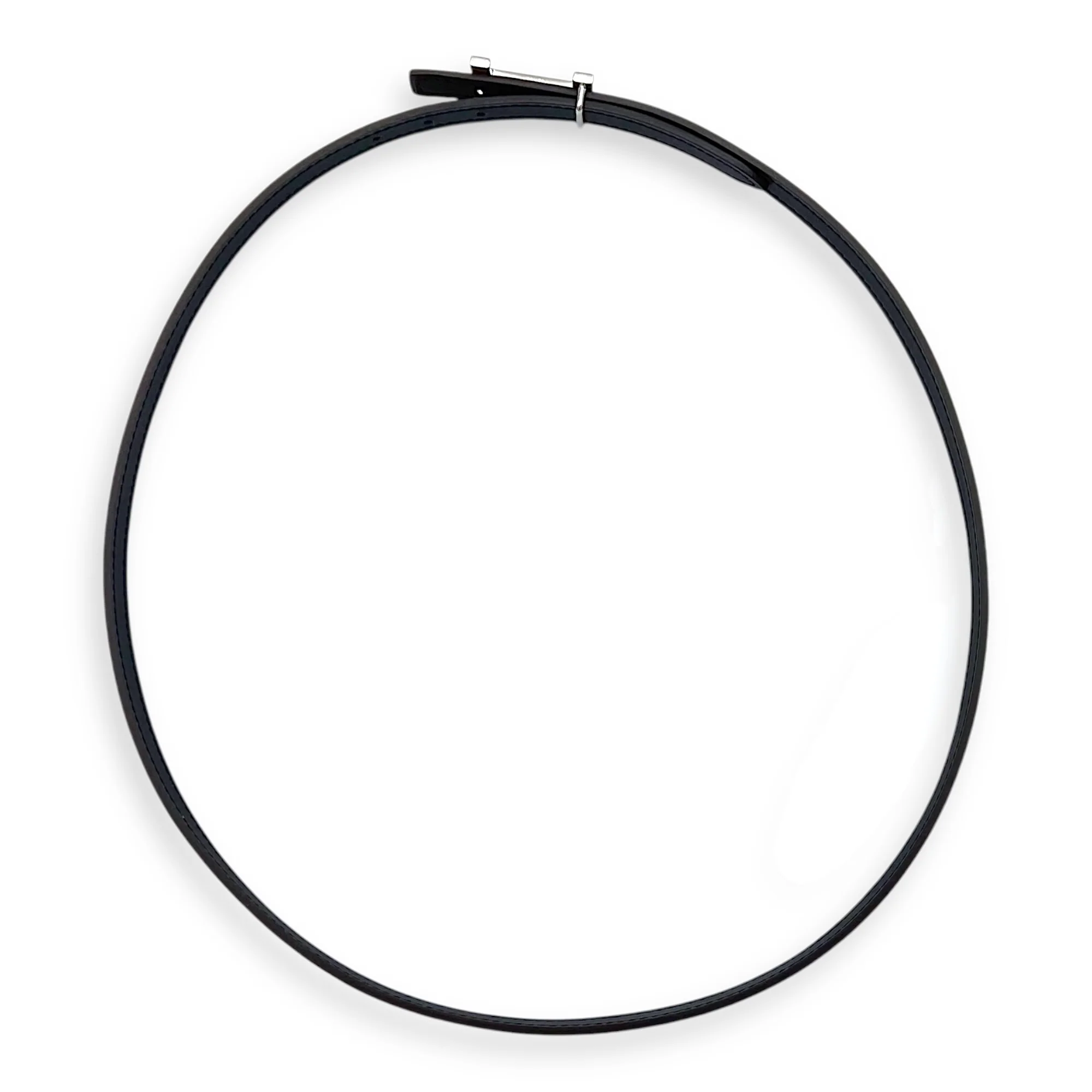 Focus H 13mm Size 75 Gold Belt in Epsom, Palladium hardware