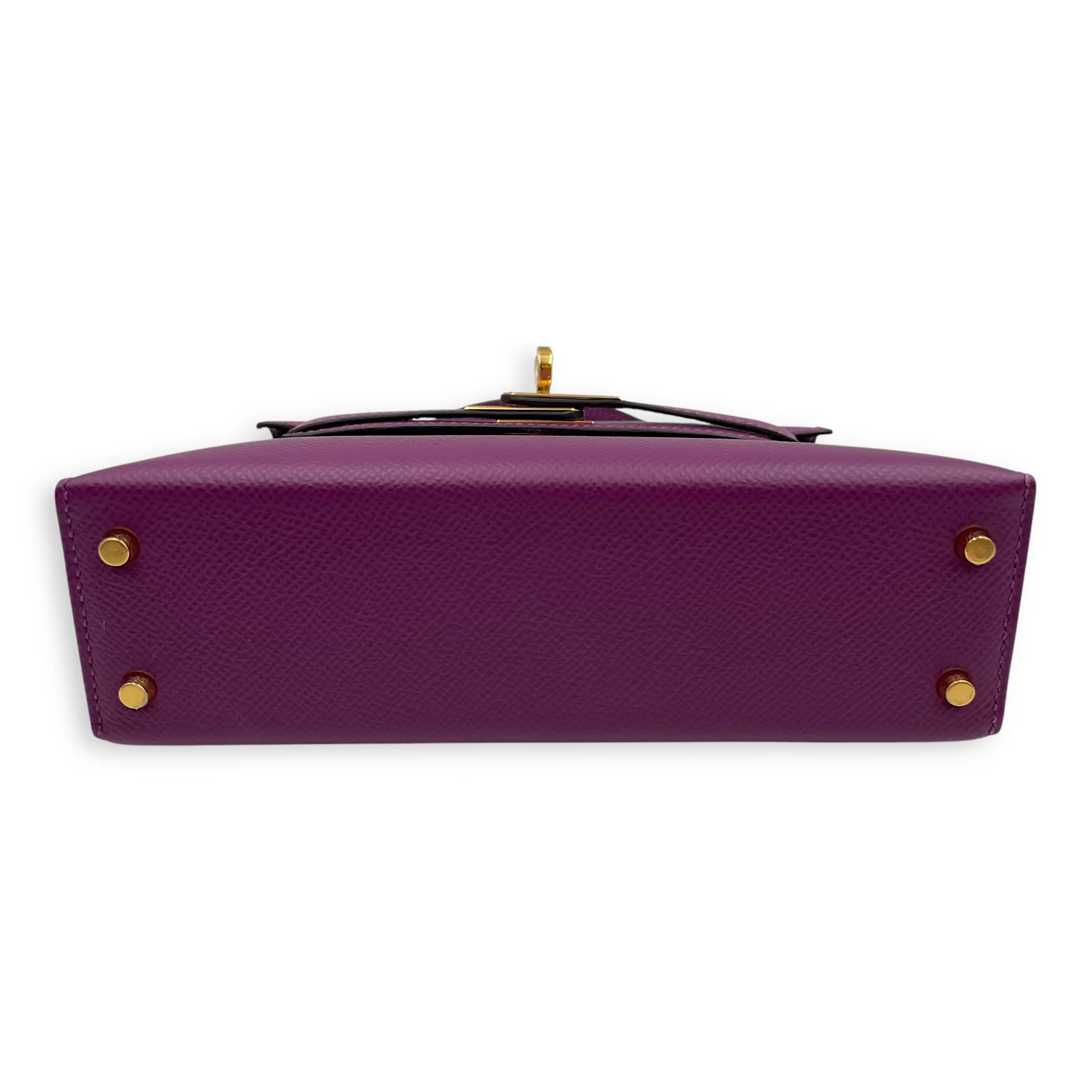 Sellier Kelly 20 Anemone in Epsom, Gold hardware