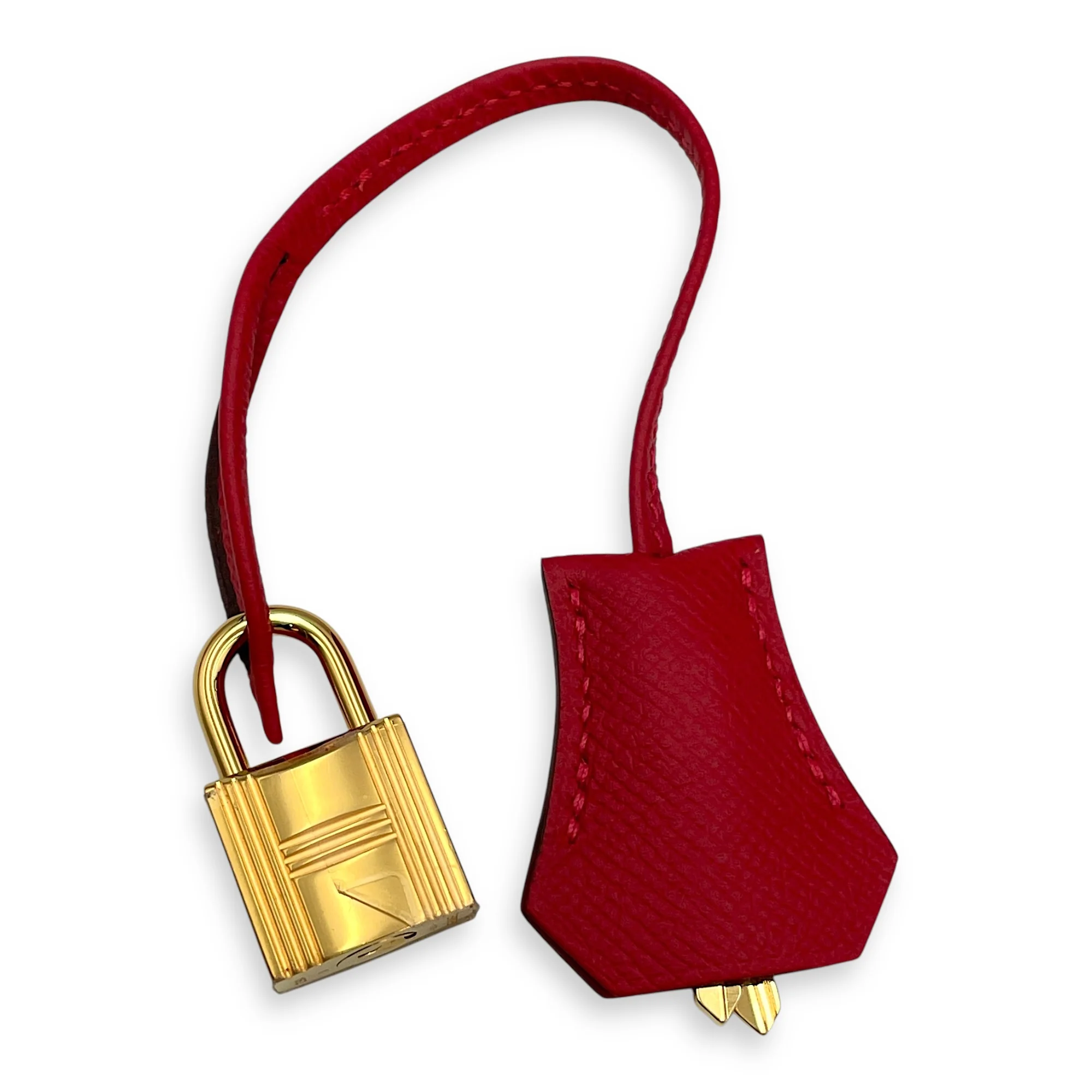 Sellier Kelly 25 Rouge Casaque in Epsom, Gold hardware