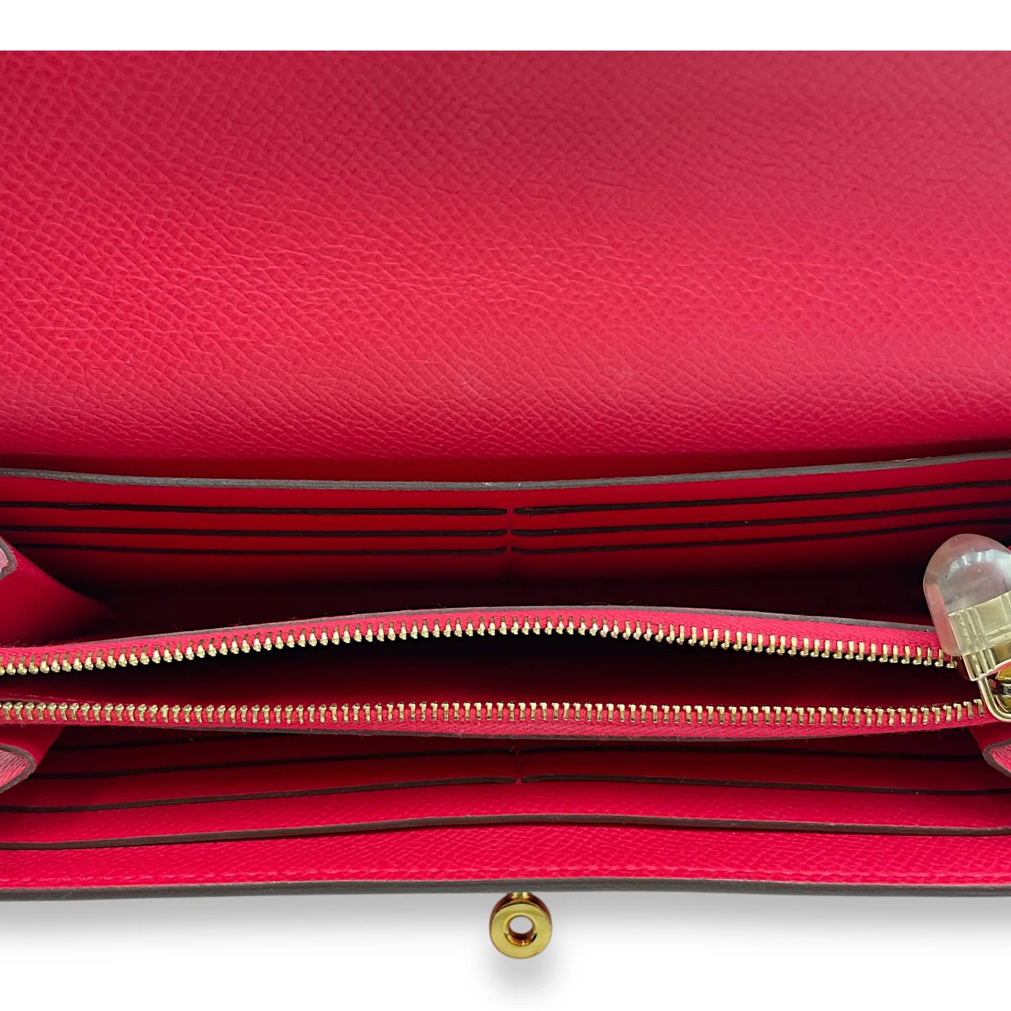 Kelly Rose Extreme Wallet in Epsom, Gold hardware