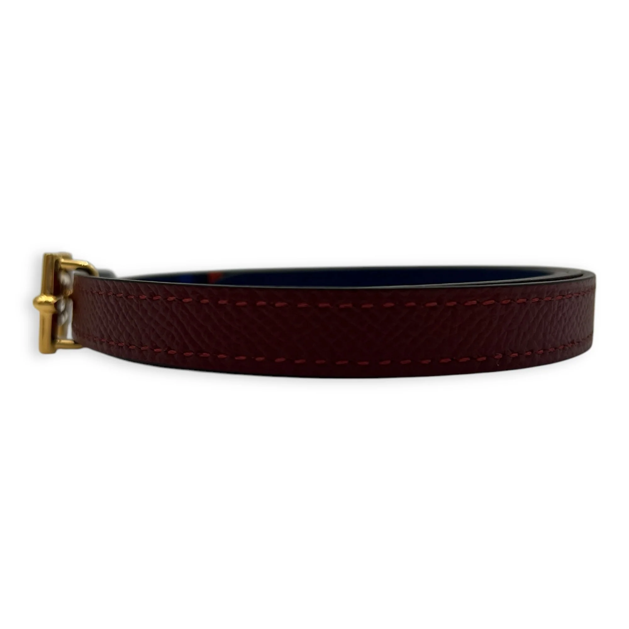 Encre 75cm Bicolor Maroon in Epsom, Gold hardware