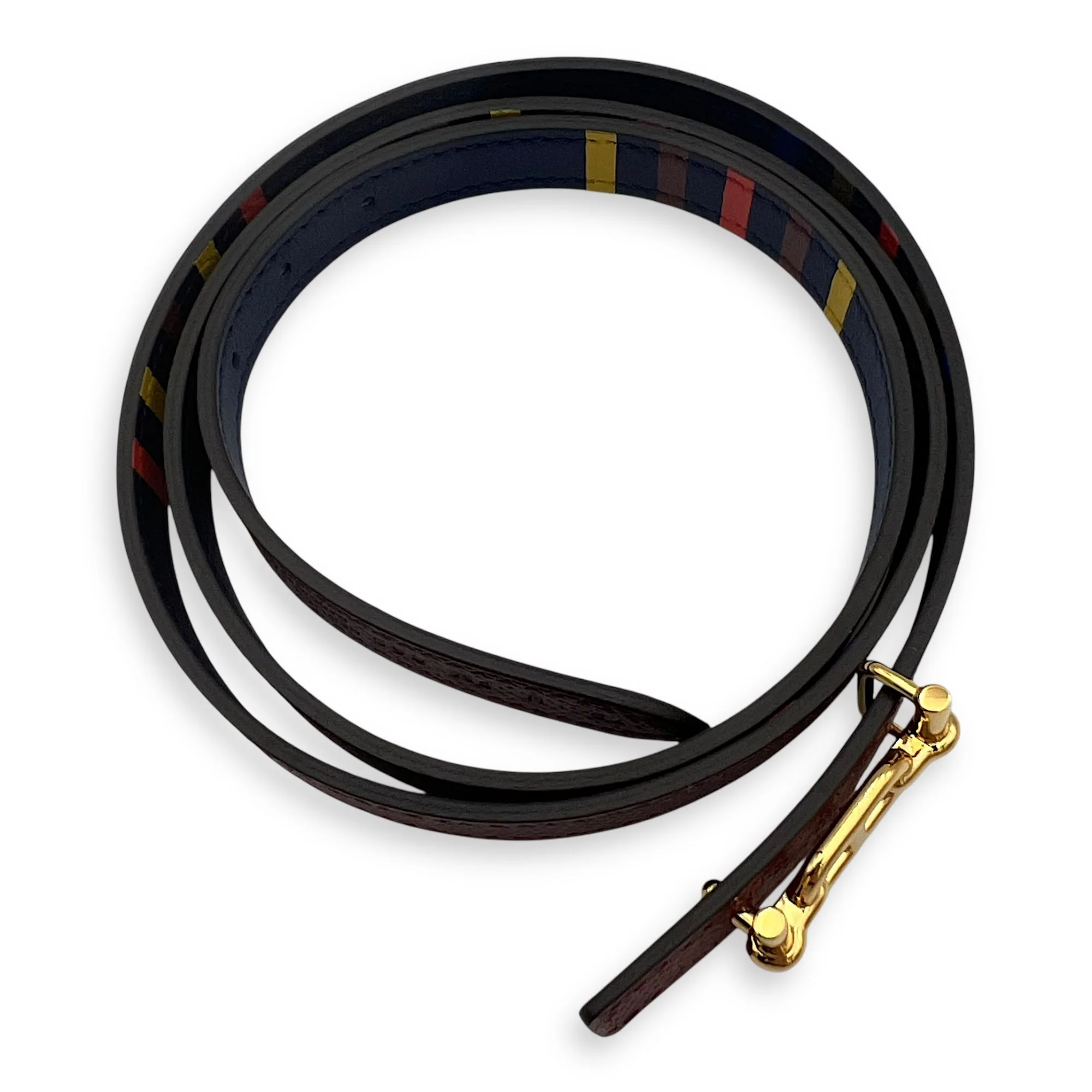 Encre 75cm Bicolor Maroon in Epsom, Gold hardware