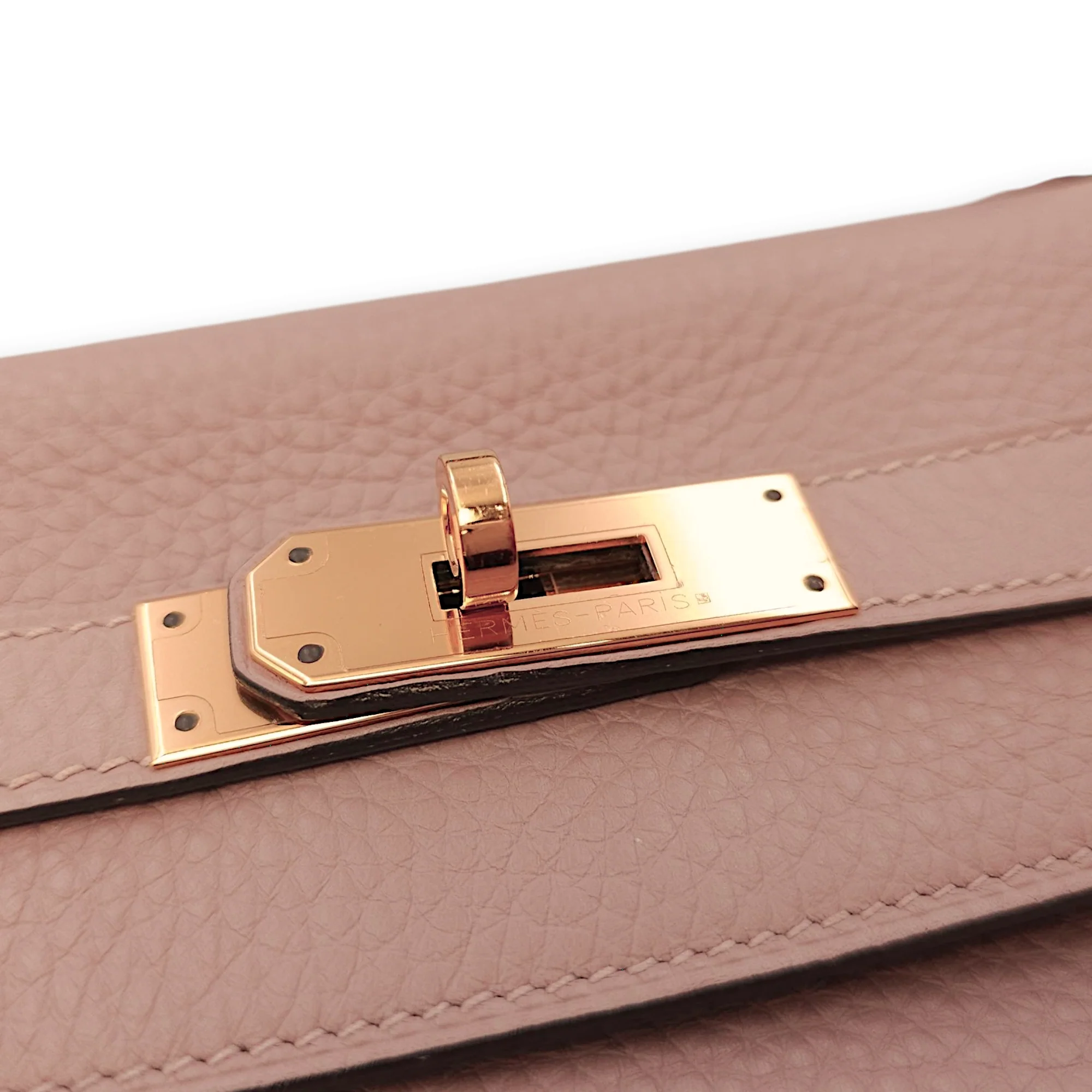 Kelly 32 Glycine in Clemence, Gold hardware