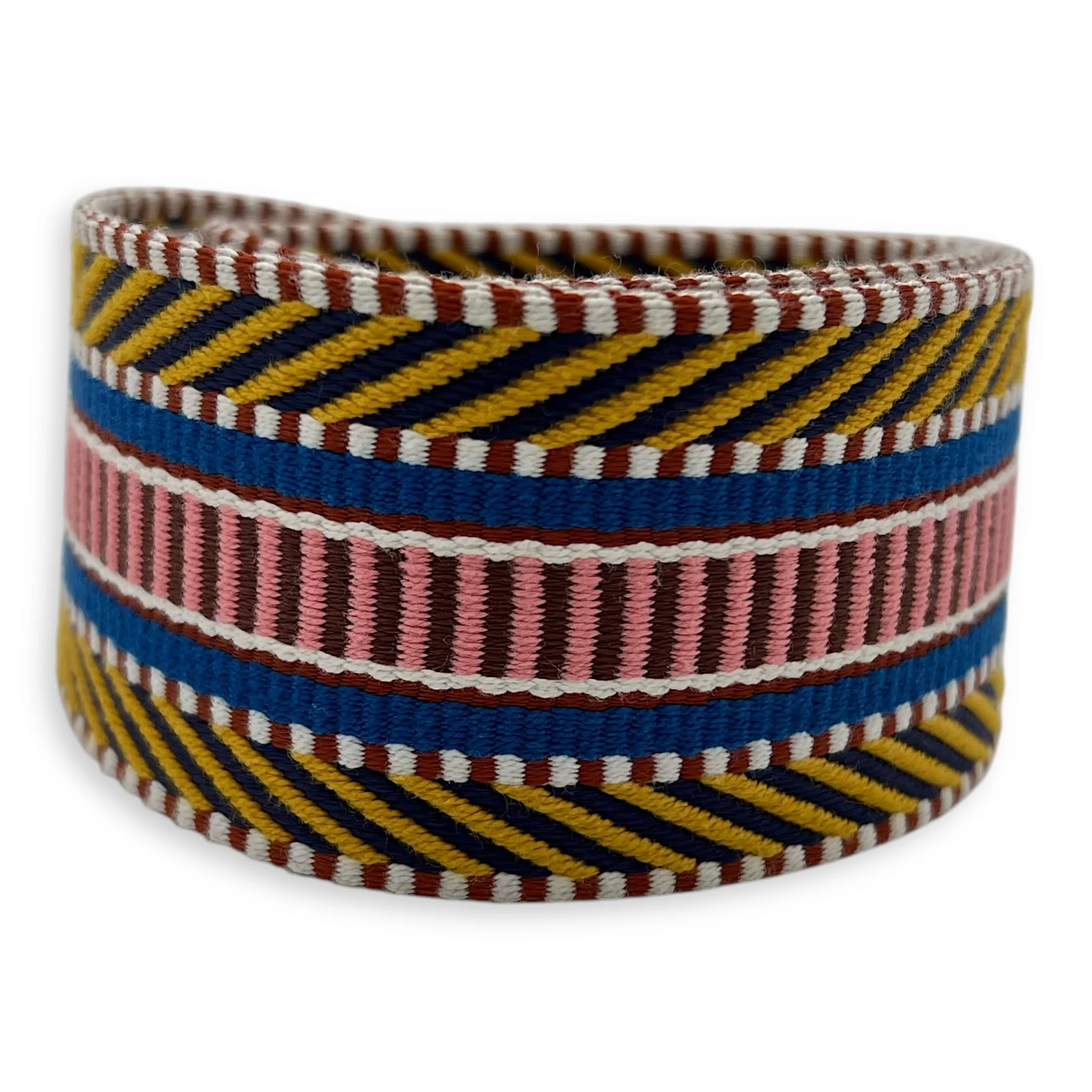 Sangle Cavale Multi-colour in Canvas, Gold hardware