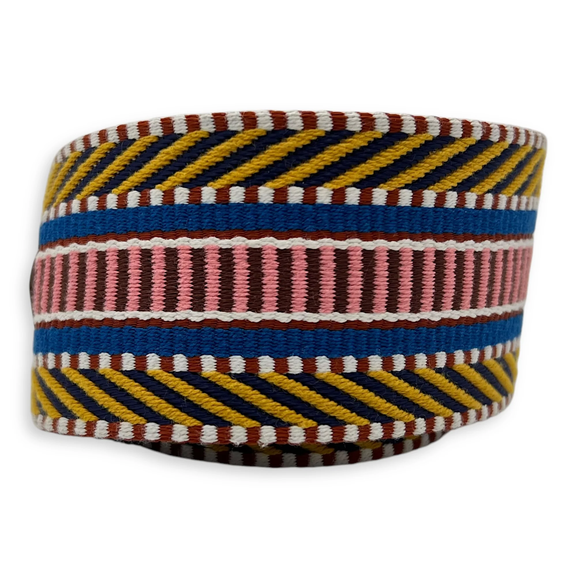 Sangle Cavale Multi-colour in Canvas, Gold hardware