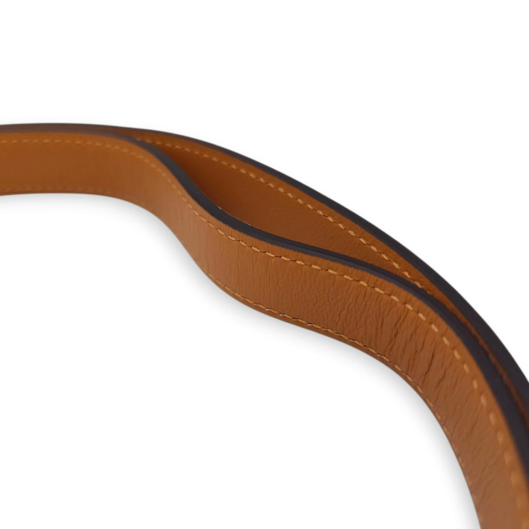 Kelly 18 Blanc Belt in Epsom, Rose Gold hardware