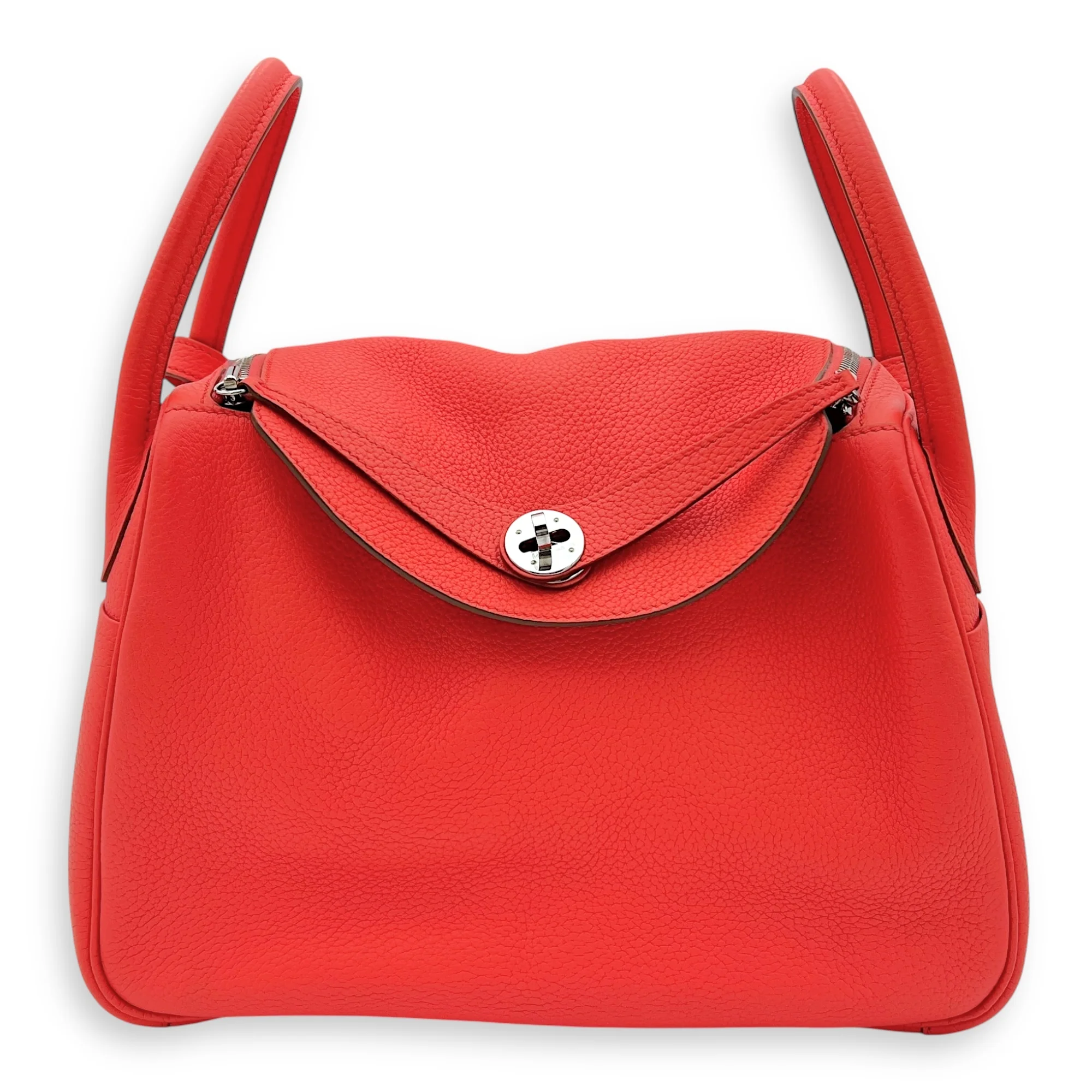 Lindy 30 Capucine Top Handle Bag in Clemence, Palladium hardware