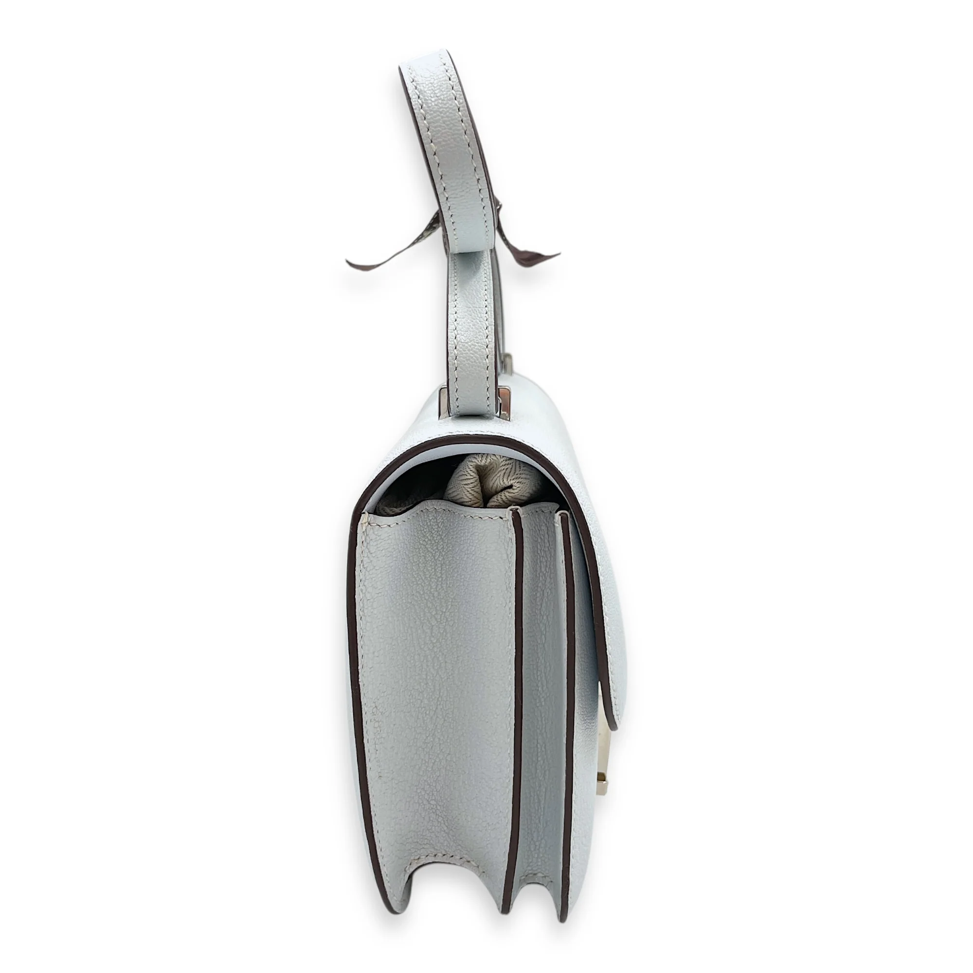 Constance 18 Blue Brume in Chevre Mysore, Palladium hardware