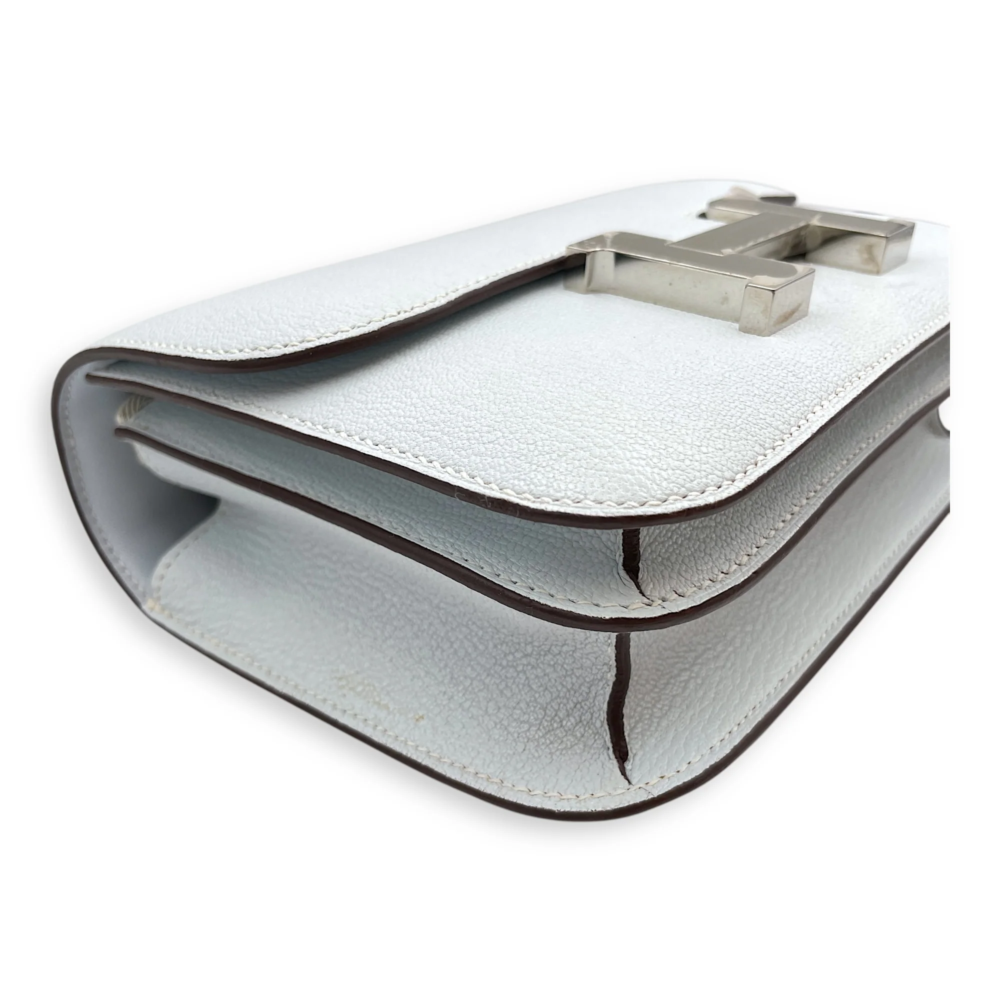 Constance 18 Blue Brume in Chevre Mysore, Palladium hardware