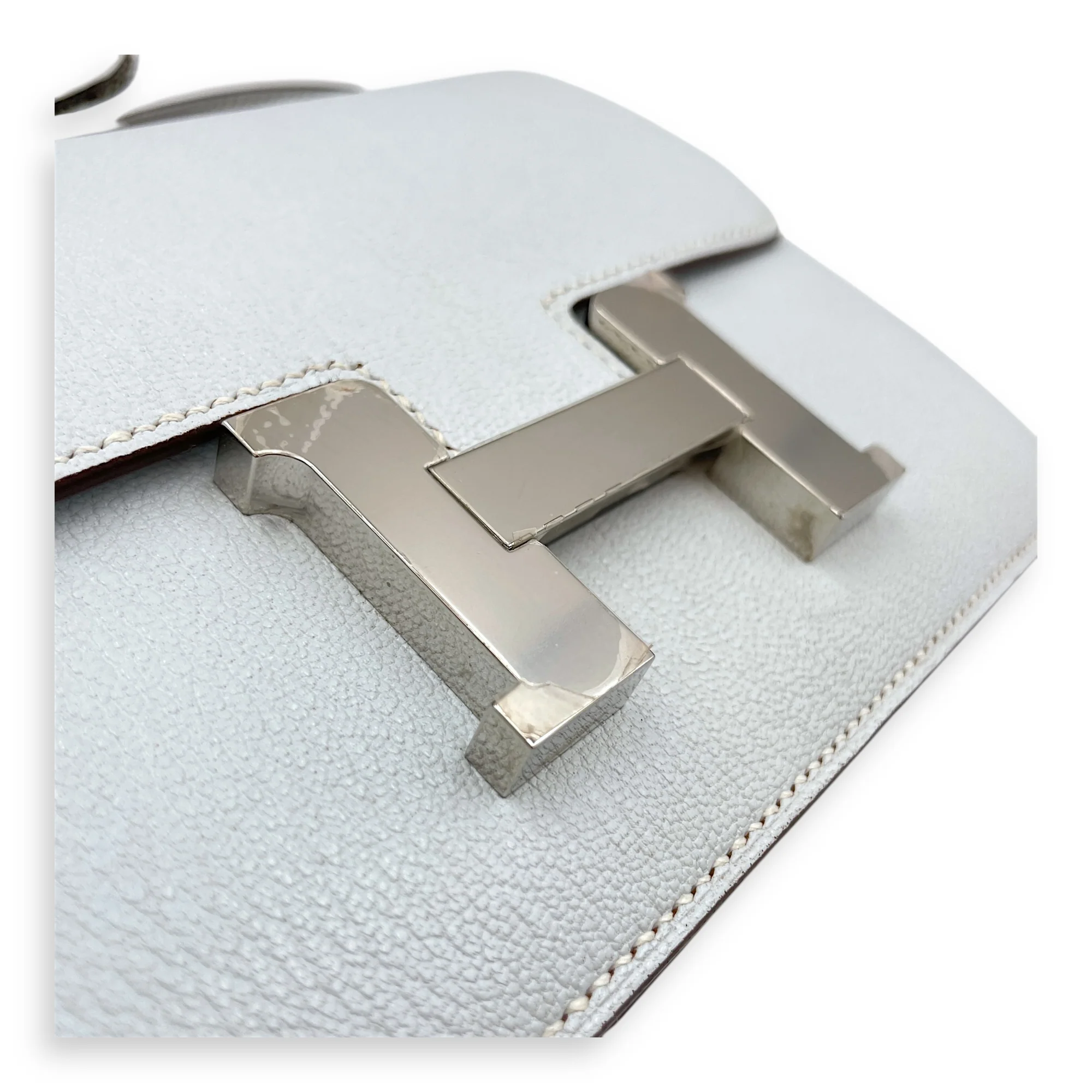 Constance 18 Blue Brume in Chevre Mysore, Palladium hardware