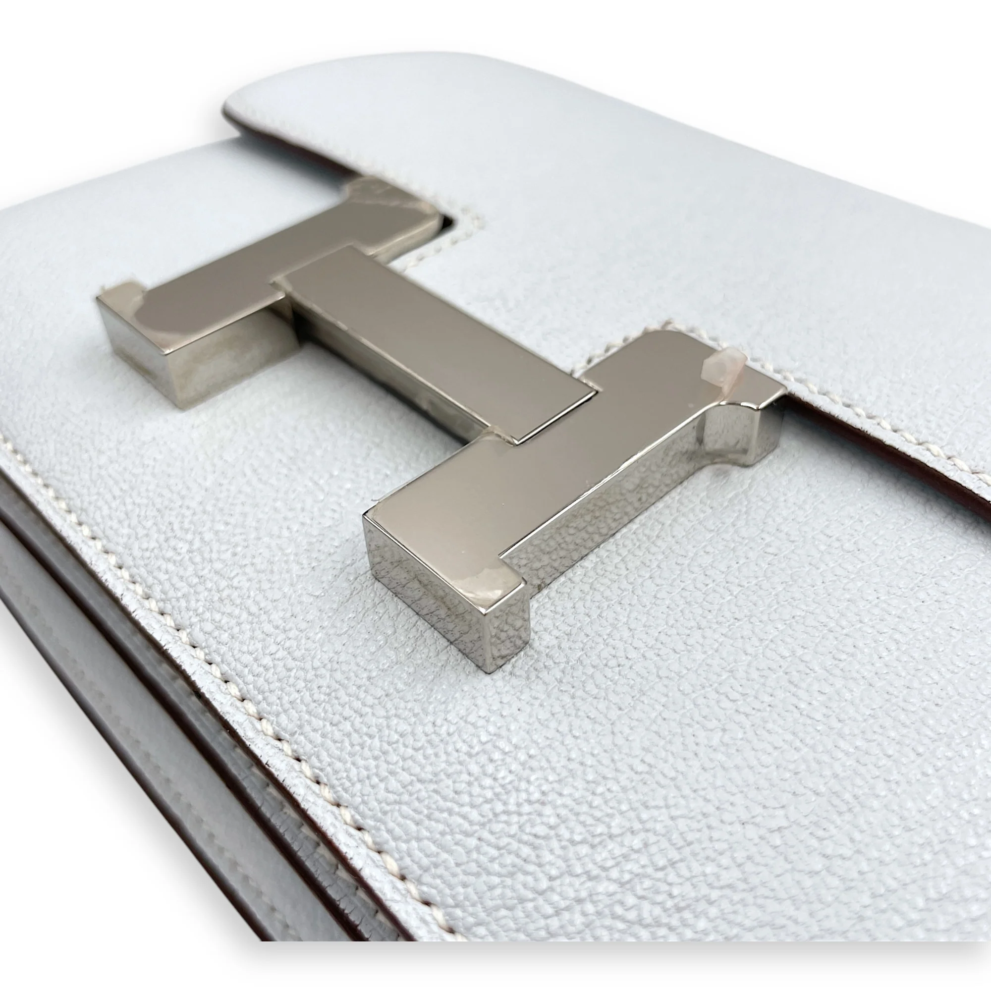 Constance 18 Blue Brume in Chevre Mysore, Palladium hardware