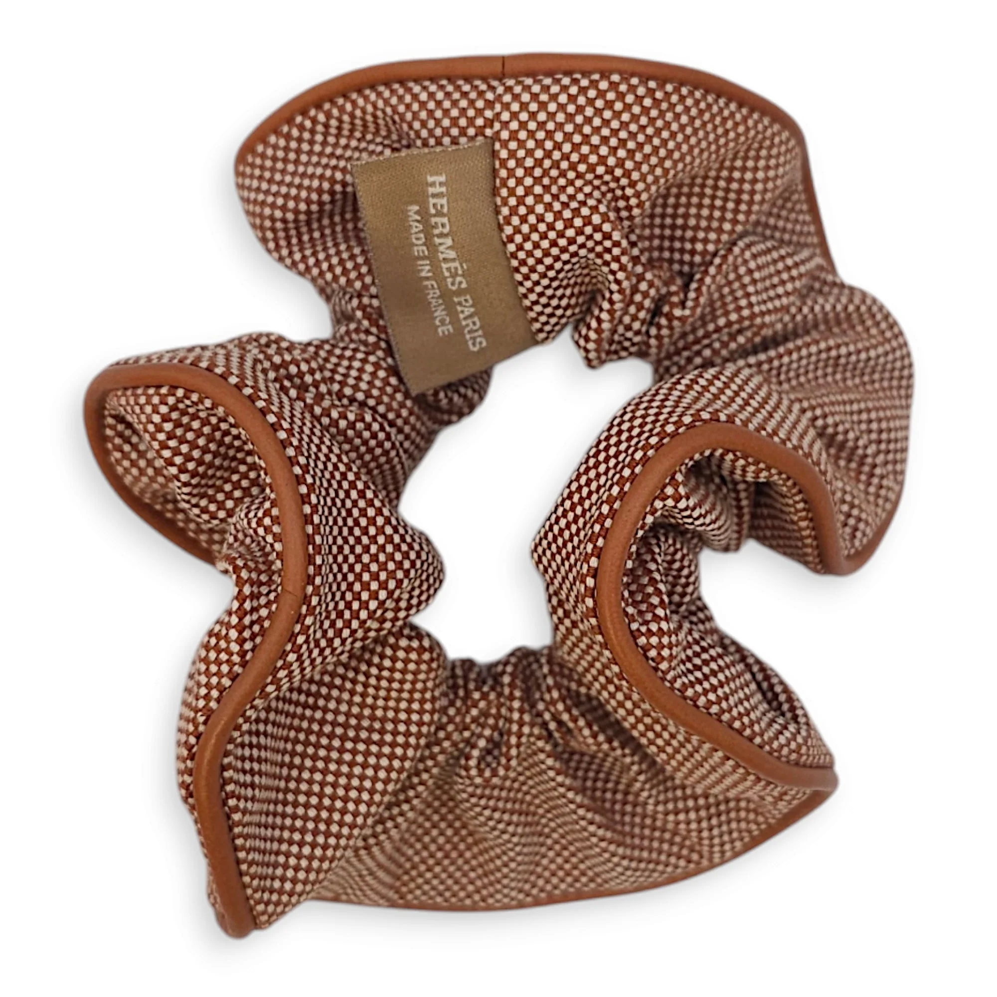 Claudia Plein Air Scrunchie Gold Accessories in Canvas/Lambskin, Palladium hardware