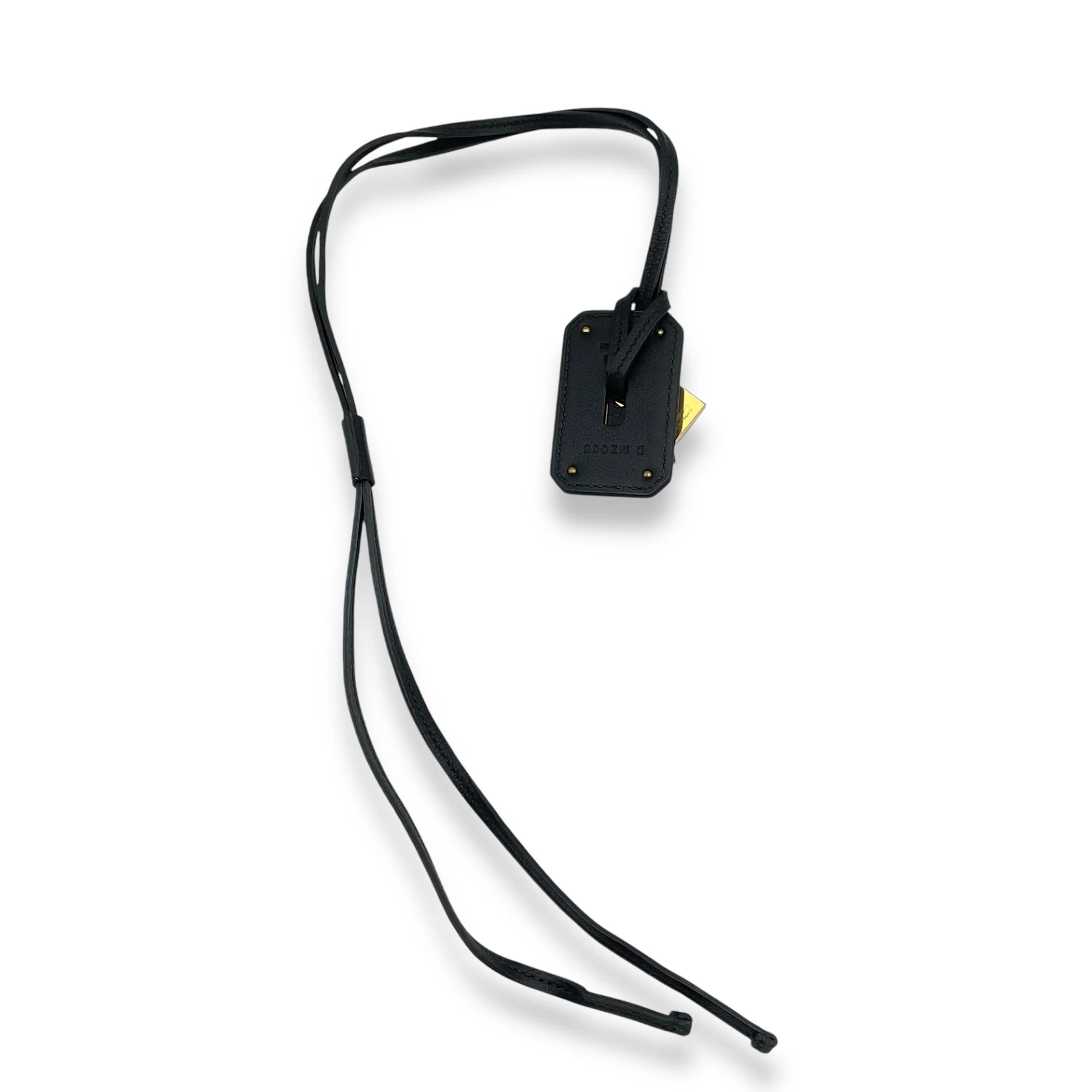 O'Kelly Large Model Black Necklace in Swift, Gold hardware