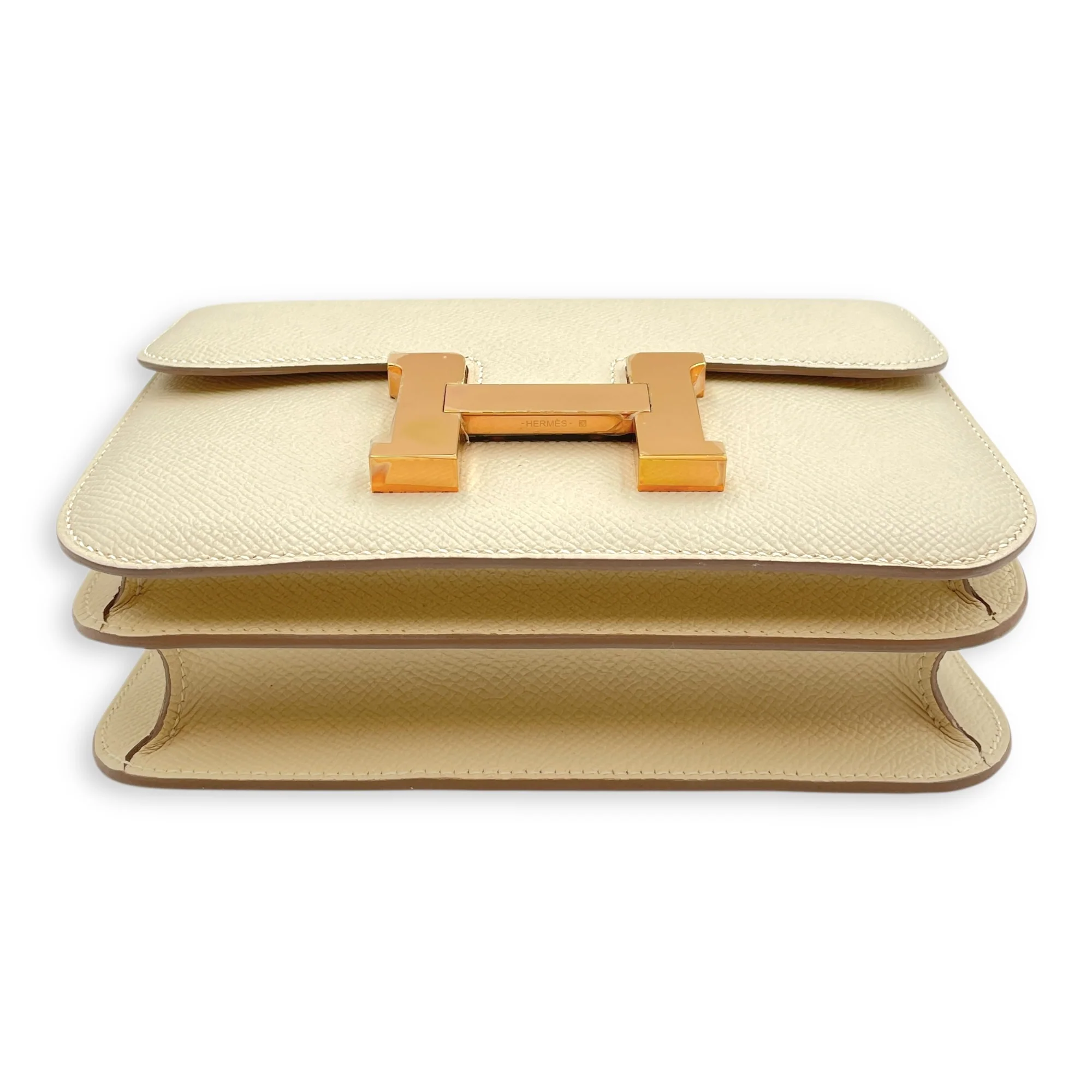 Constance 18 Craie in Epsom, Rose Gold hardware