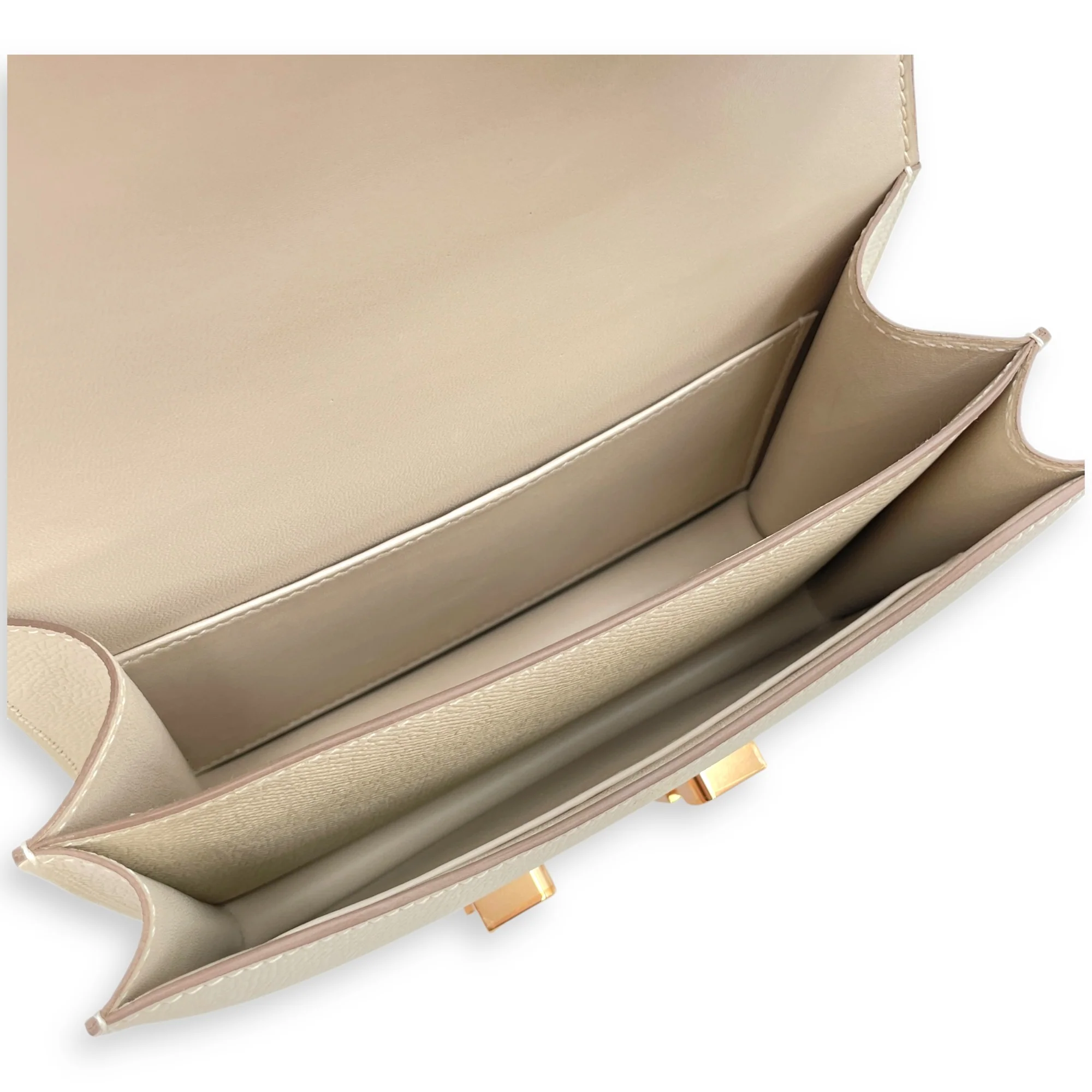 Constance 18 Craie in Epsom, Rose Gold hardware