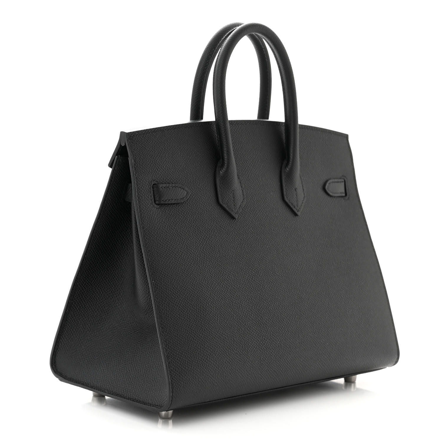Epsom Birkin Sellier 25 Black（Silver Lock）